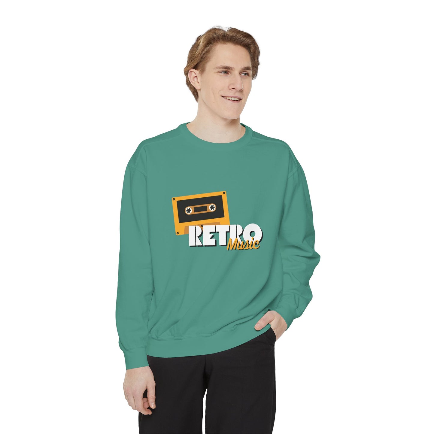 Retro Music - Unisex Garment-Dyed Sweatshirt - 10604