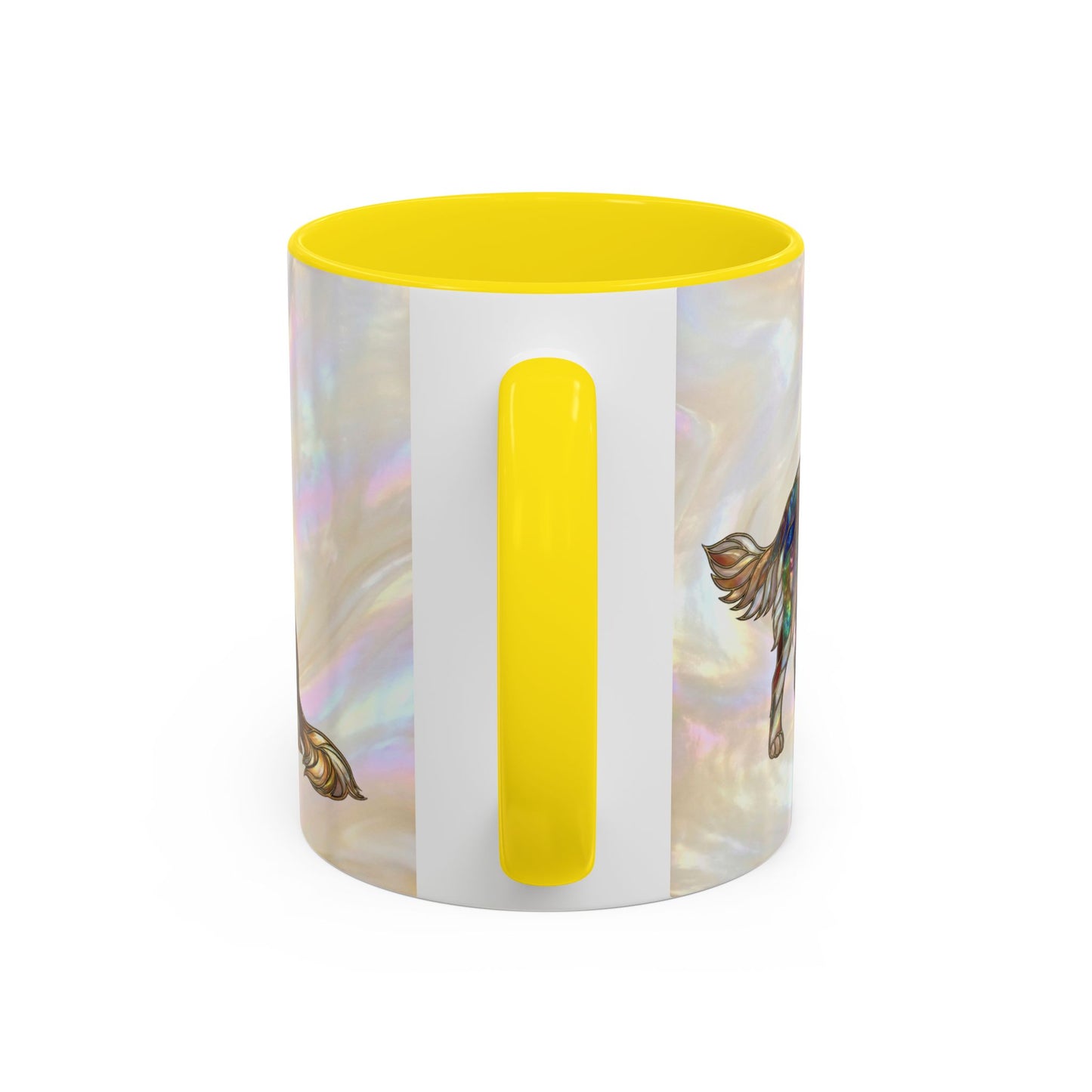 Personalized Golden Retriever Coffee Mug - Stained Glass Design 11/15oz - 14534