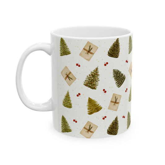 Christmas Trees & Gifts - Ceramic Mug, (11oz, 15oz) - 10914