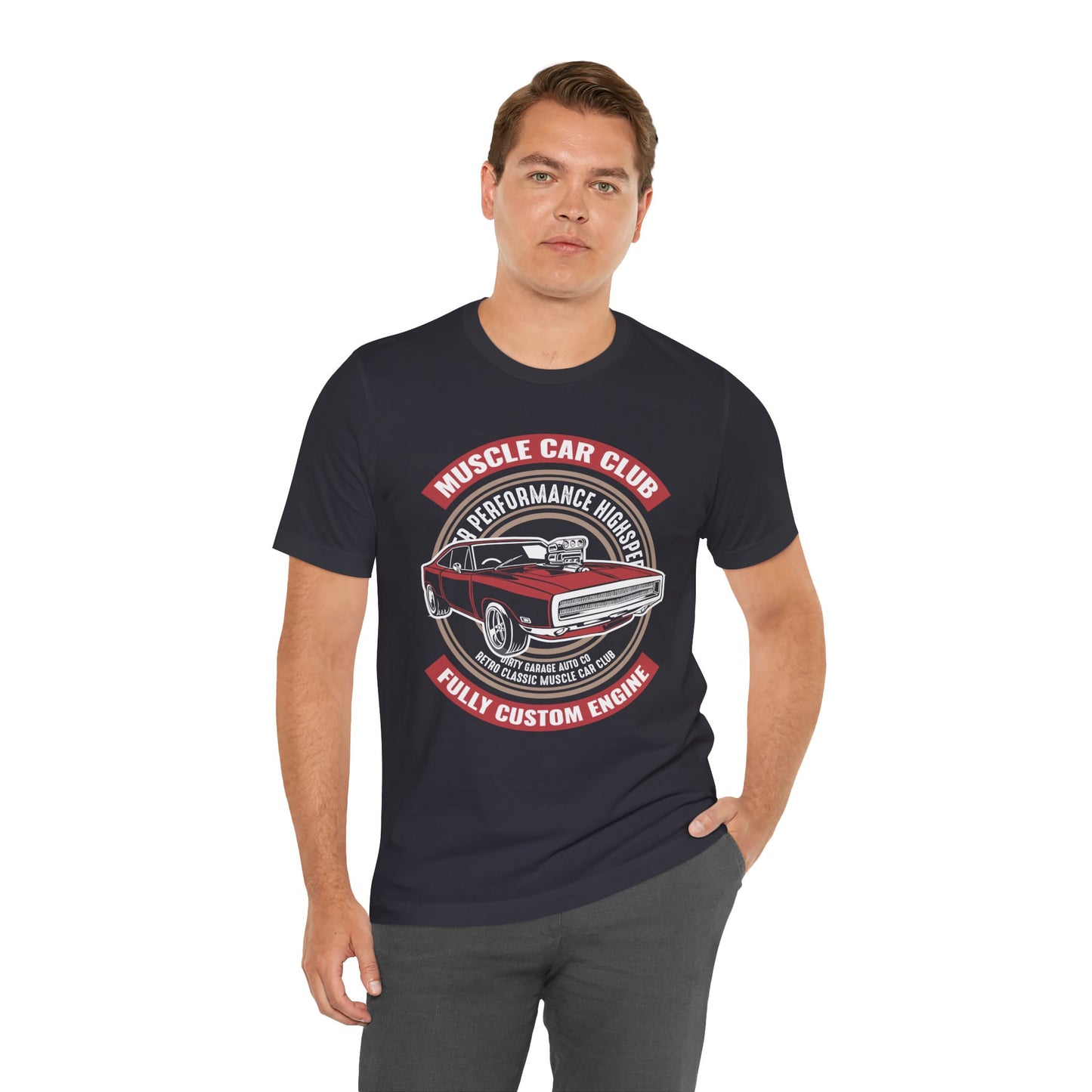 Muscle Car Club, Fully Custom Engine - Unisex Jersey Short Sleeve Tee - 12956