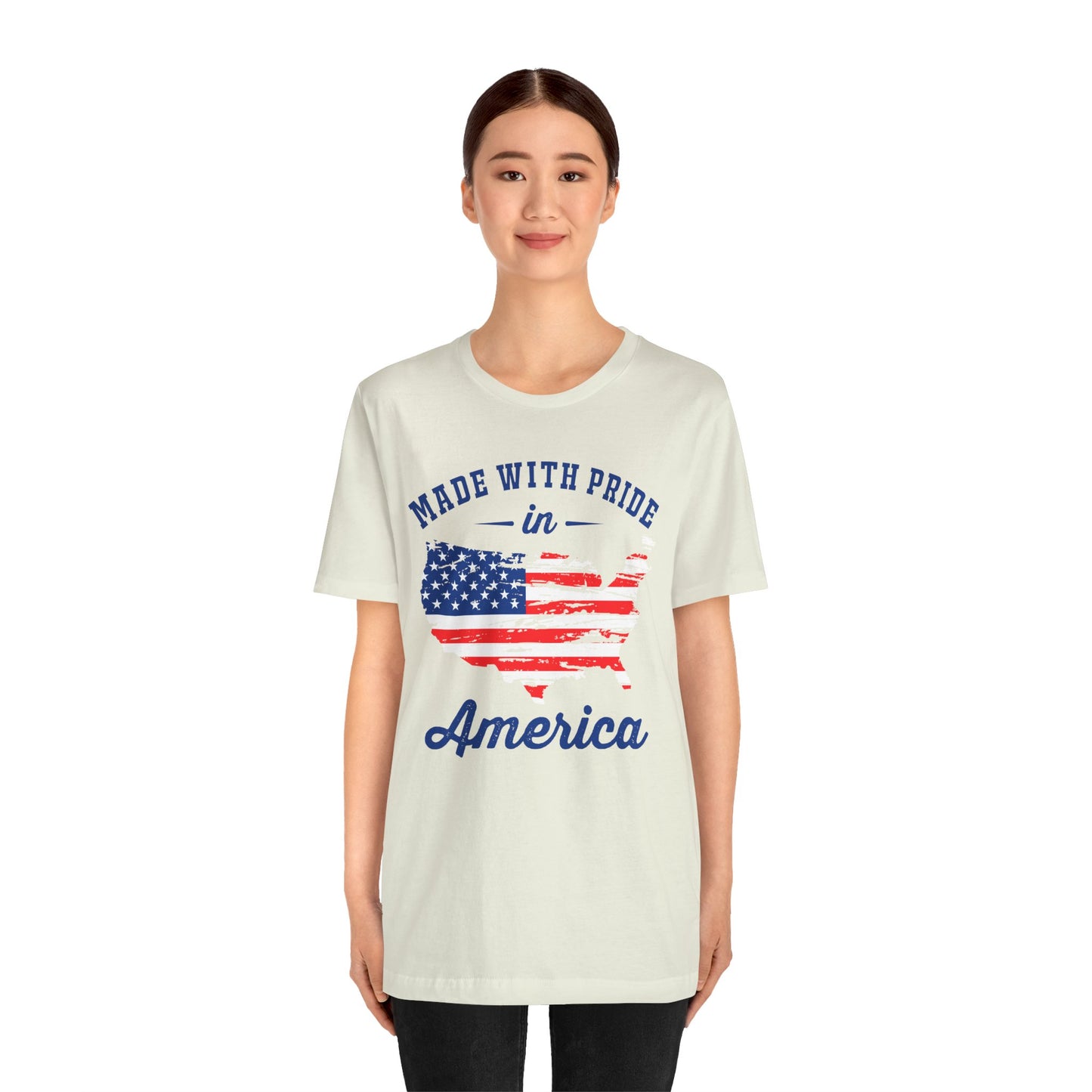 American Pride Unisex Tee, Patriotic Shirt, USA Pride Tee, Independence Day Apparel, Gift for Veterans, Summer Fashion - 13693