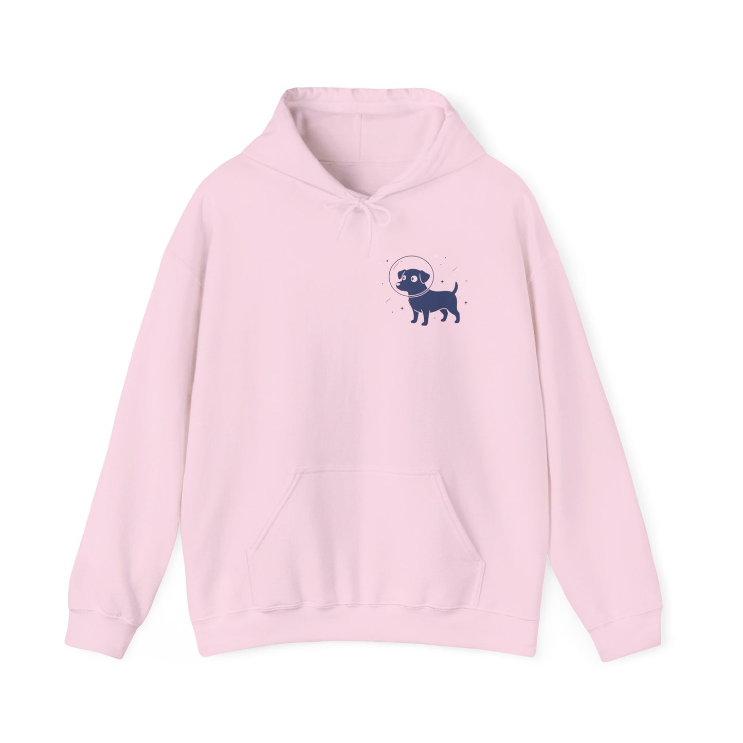 Dog in Space Hoodie – Space Puppy Graphic Hooded Sweatshirt, Unisex Heavy Blend™ - 14679