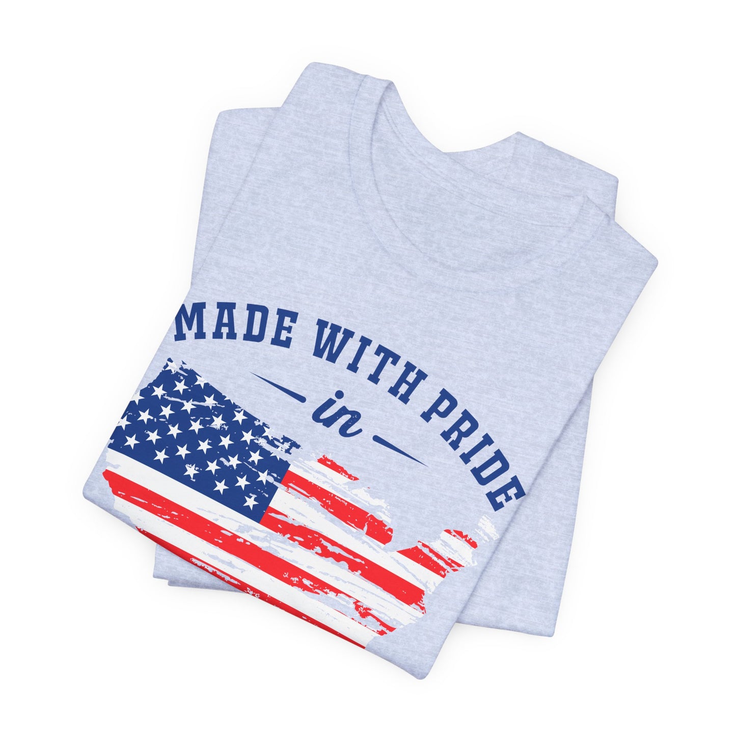 American Pride Unisex Tee, Patriotic Shirt, USA Pride Tee, Independence Day Apparel, Gift for Veterans, Summer Fashion - 13693