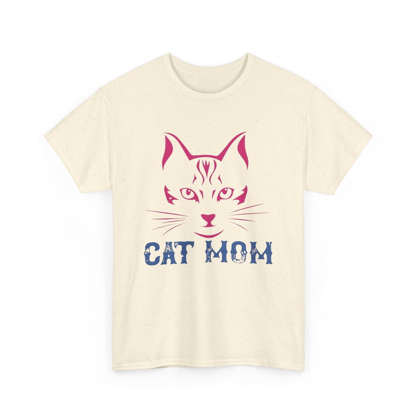 Cat Mom T-Shirt – Cute Cat Face Graphic Tee for Cat Lovers - 14882