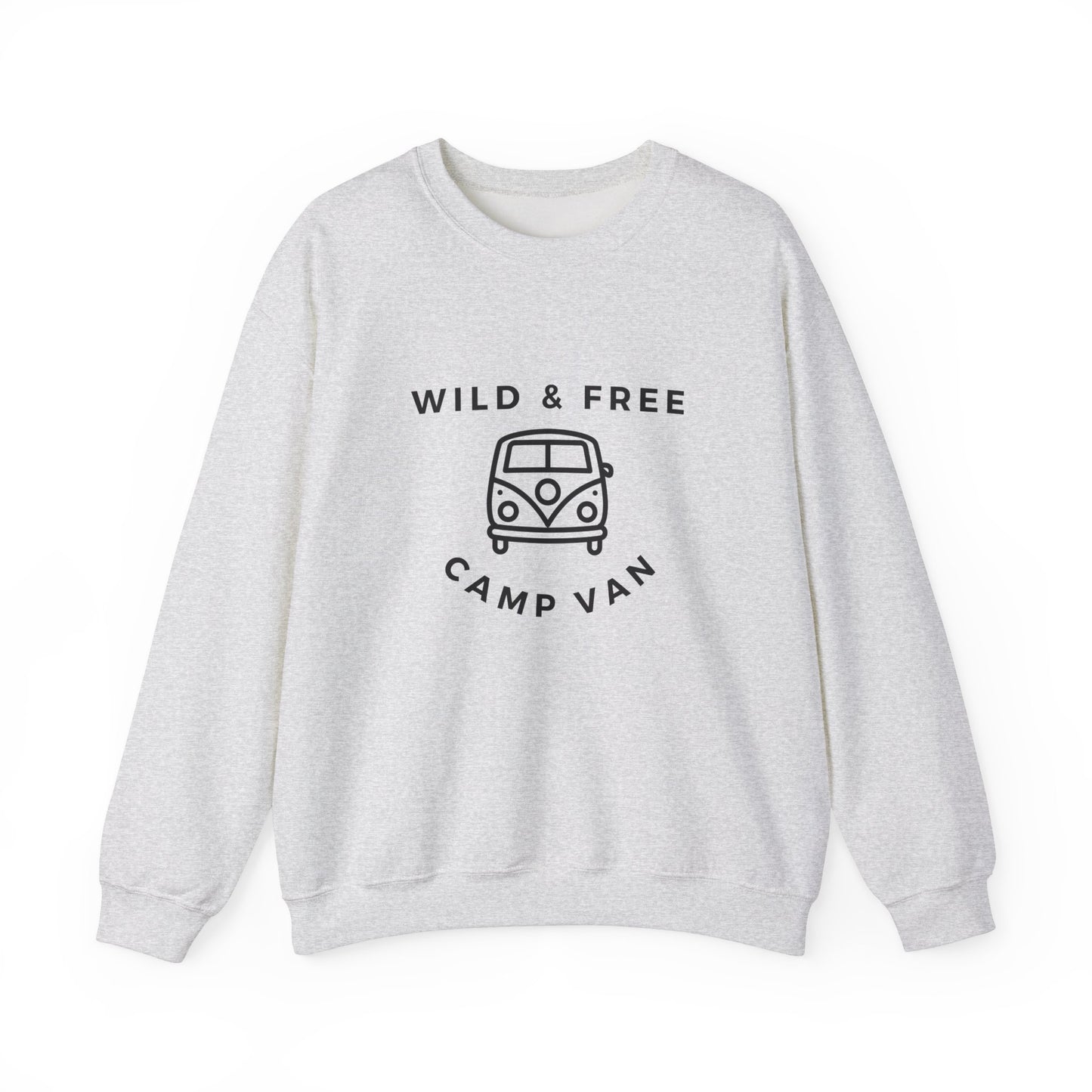 Wild & Free, Camp Van - Unisex Heavy Blend™ Crewneck Sweatshirt - 10741