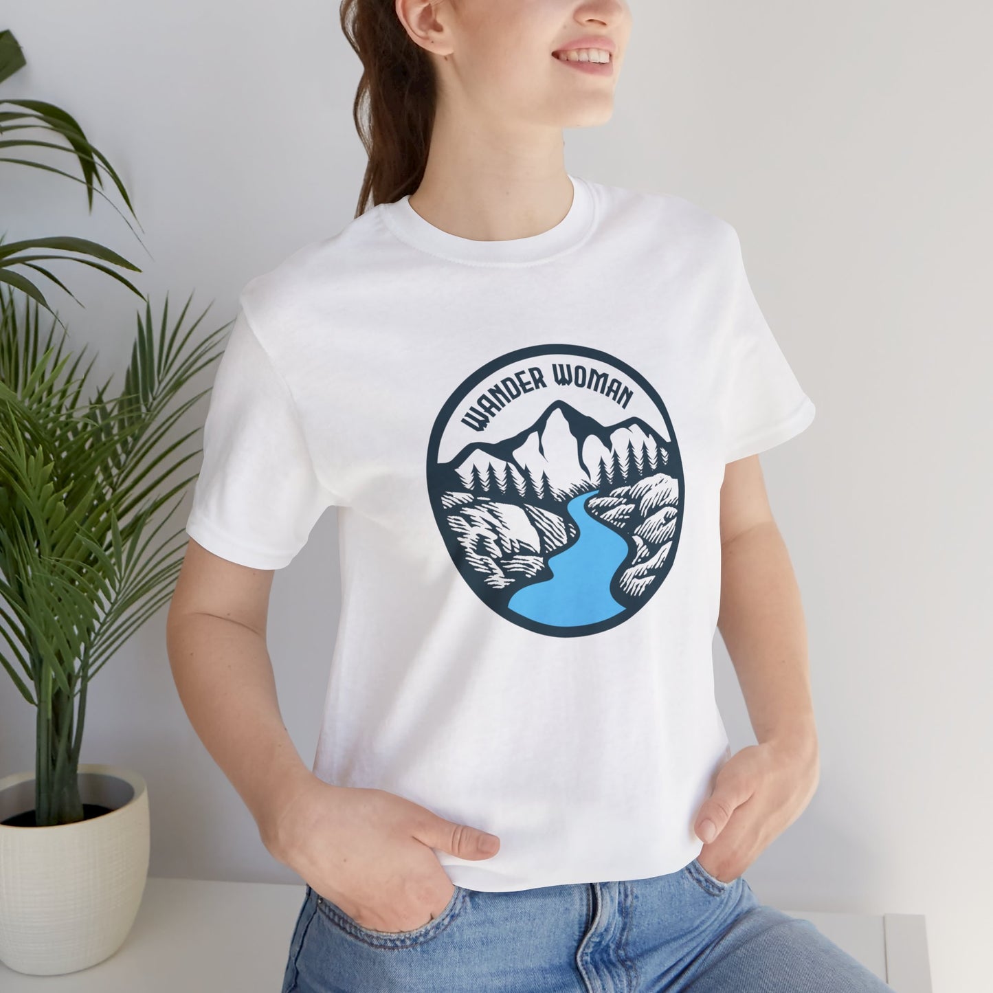 Camping: Wander Woman - Unisex Jersey Short Sleeve Tee