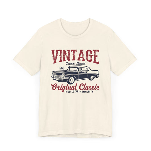 Vintage Custom Muscle, Original Classic - Unisex Jersey Short Sleeve Tee - 12612