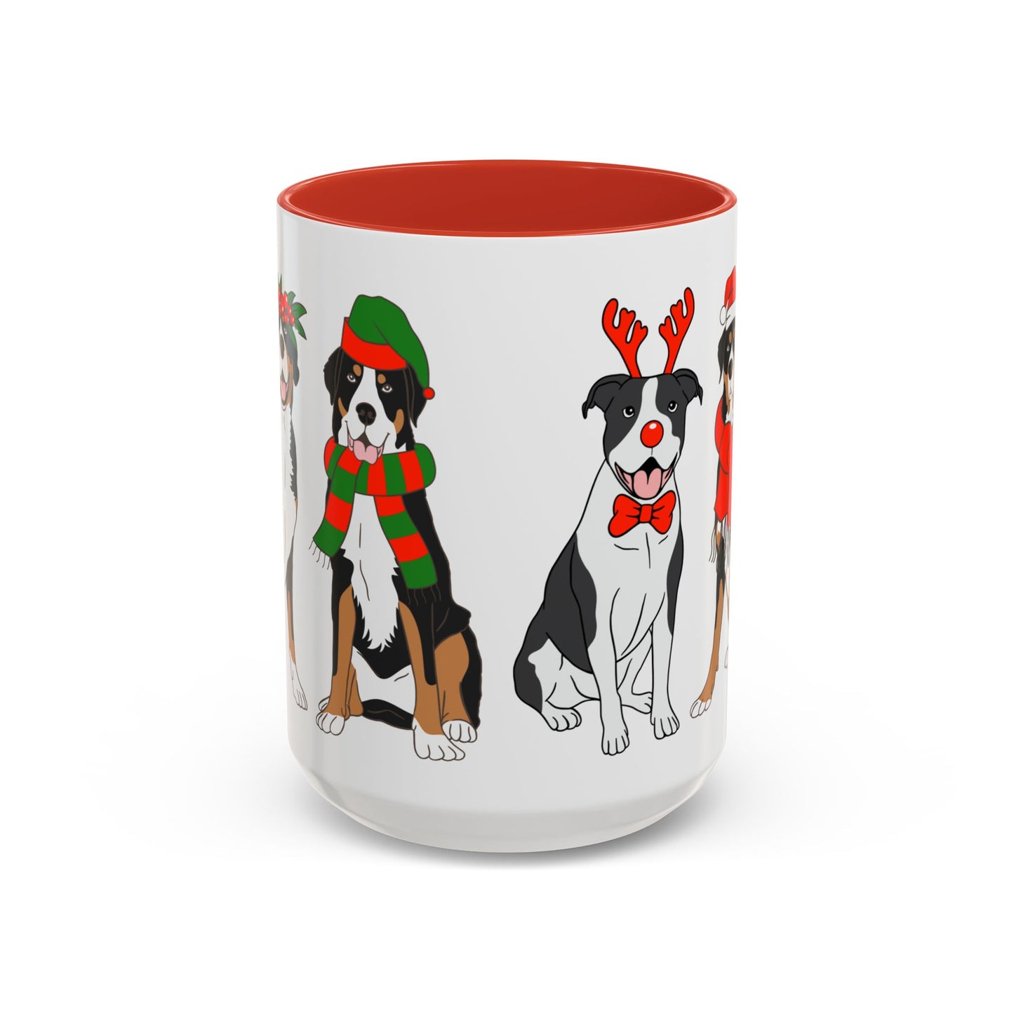 Christmas Dogs - Accent Coffee Mug (11, 15oz) - 10305