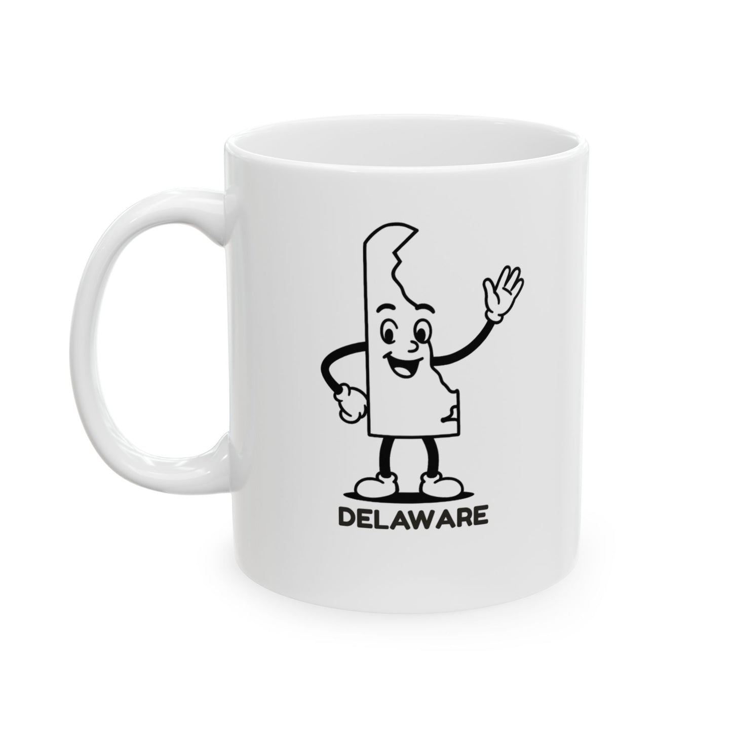 "Delaware: Small in size, big in personality." Ceramic Mug, 11/15oz - 14117