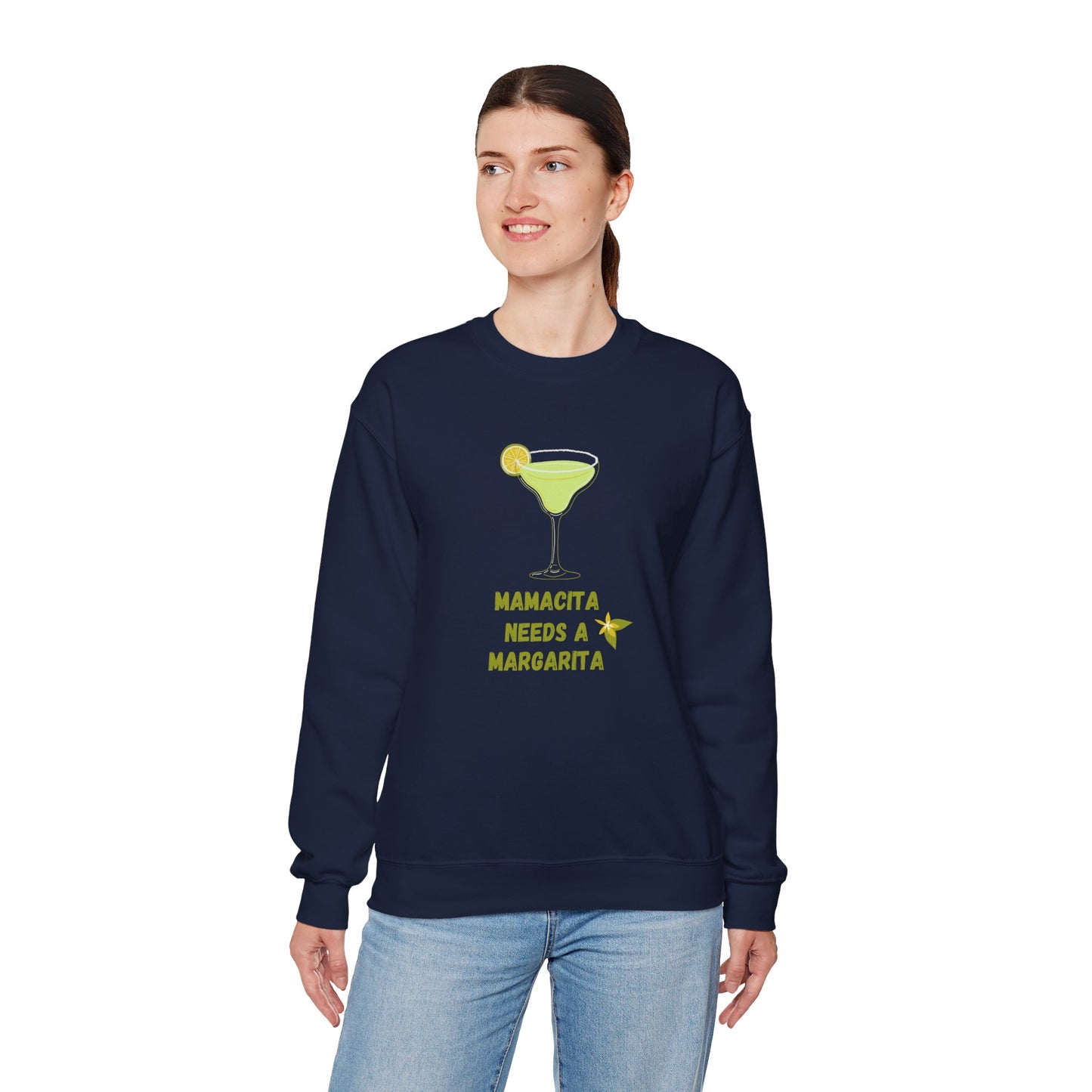 Mamacita Needs a Margarita Sweatshirt | Unisex Heavy Blend™ Crewneck - 11891