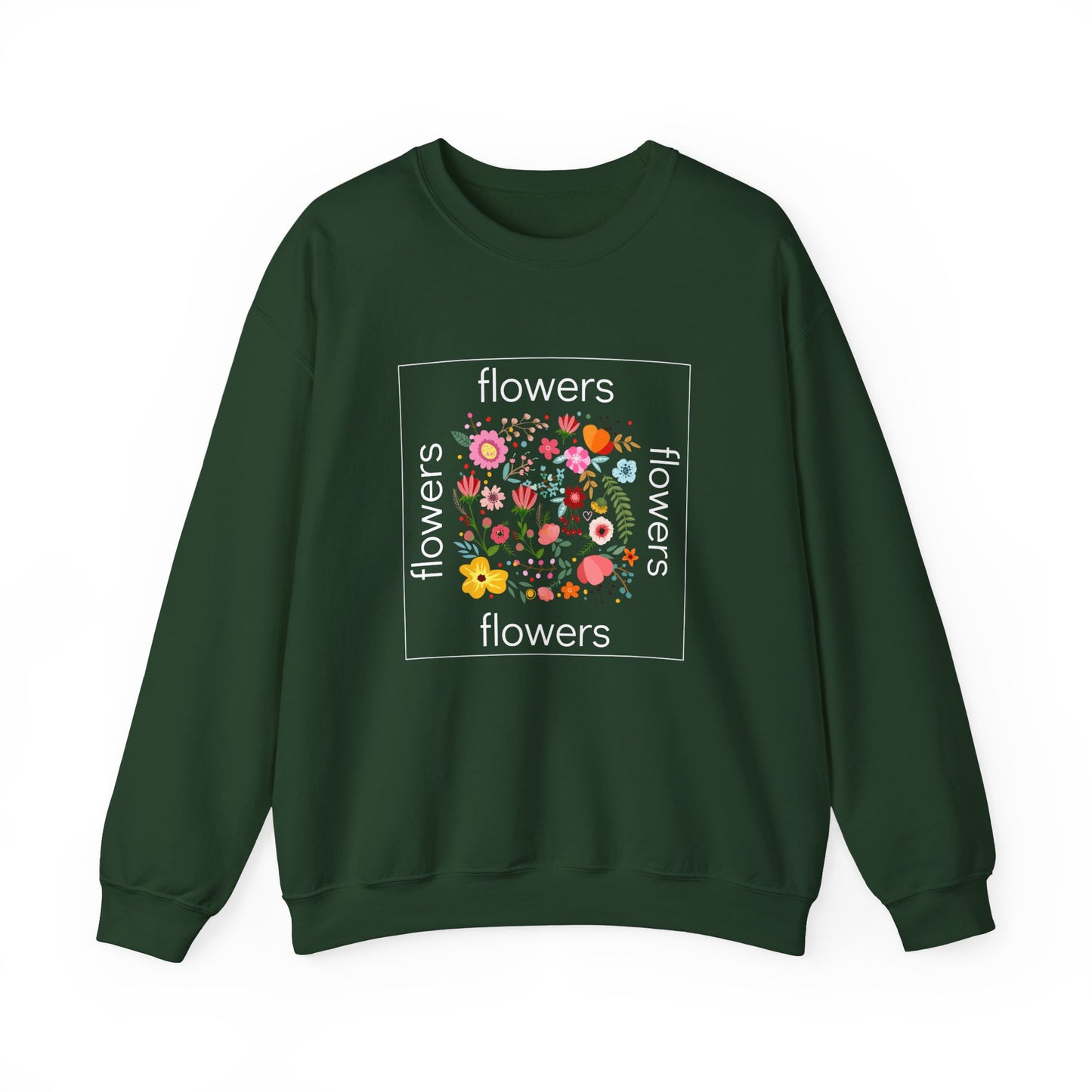 Flowers - Unisex Heavy Blend™ Crewneck Sweatshirt - 11685