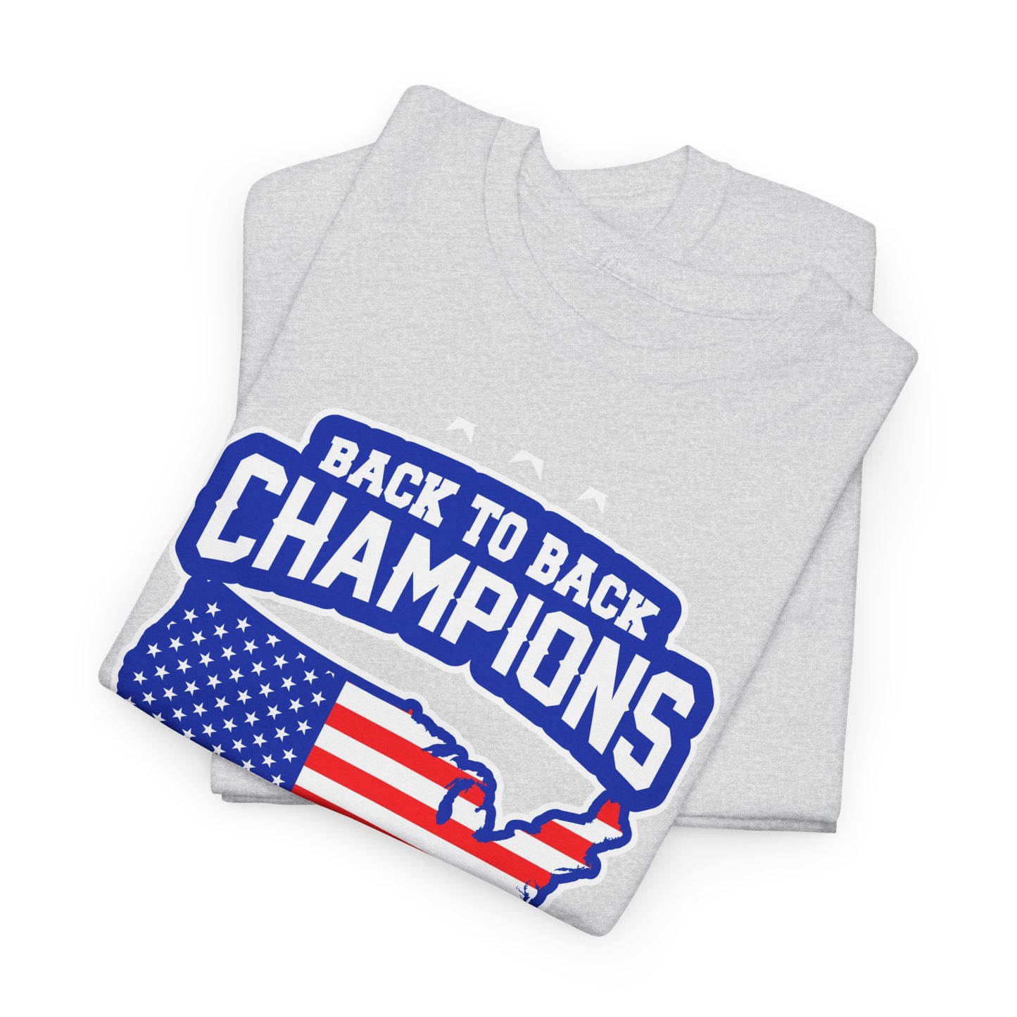 Back-to-Back Champions Unisex Tee | Perfect for Sports Fans, Casual Wear, Gifts, Fourth of July, BBQ Events - 13597