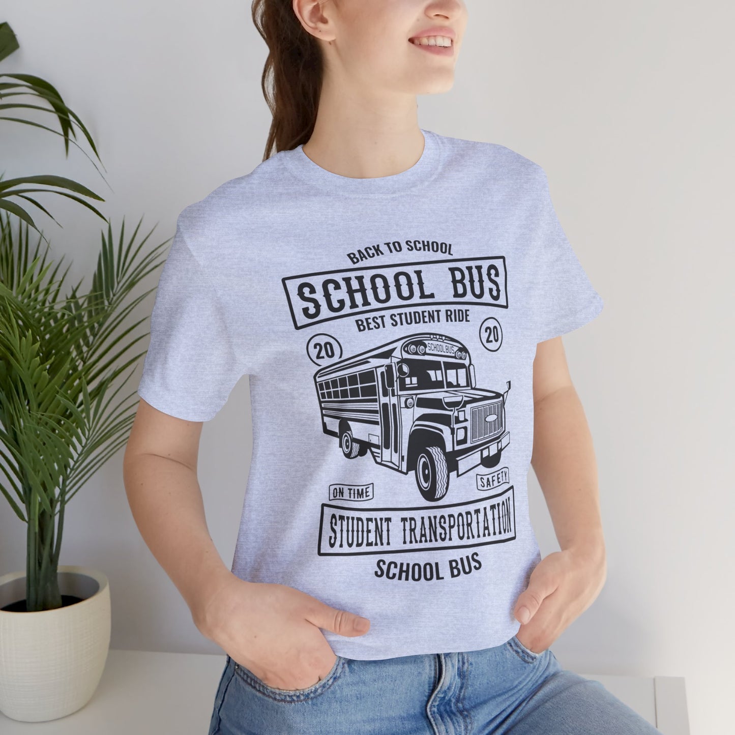 School Bus, Best Student Ride - Unisex Jersey Short Sleeve Tee