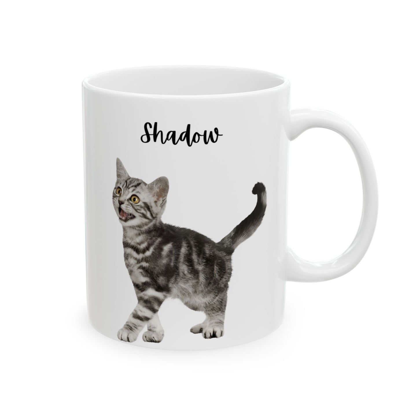 Personalised Cat Ceramic Mug, Coffee Lovers Gift, Cat Lover's Mug, Cute Animal Mug, Funny Cat Coffee Cup - 14199