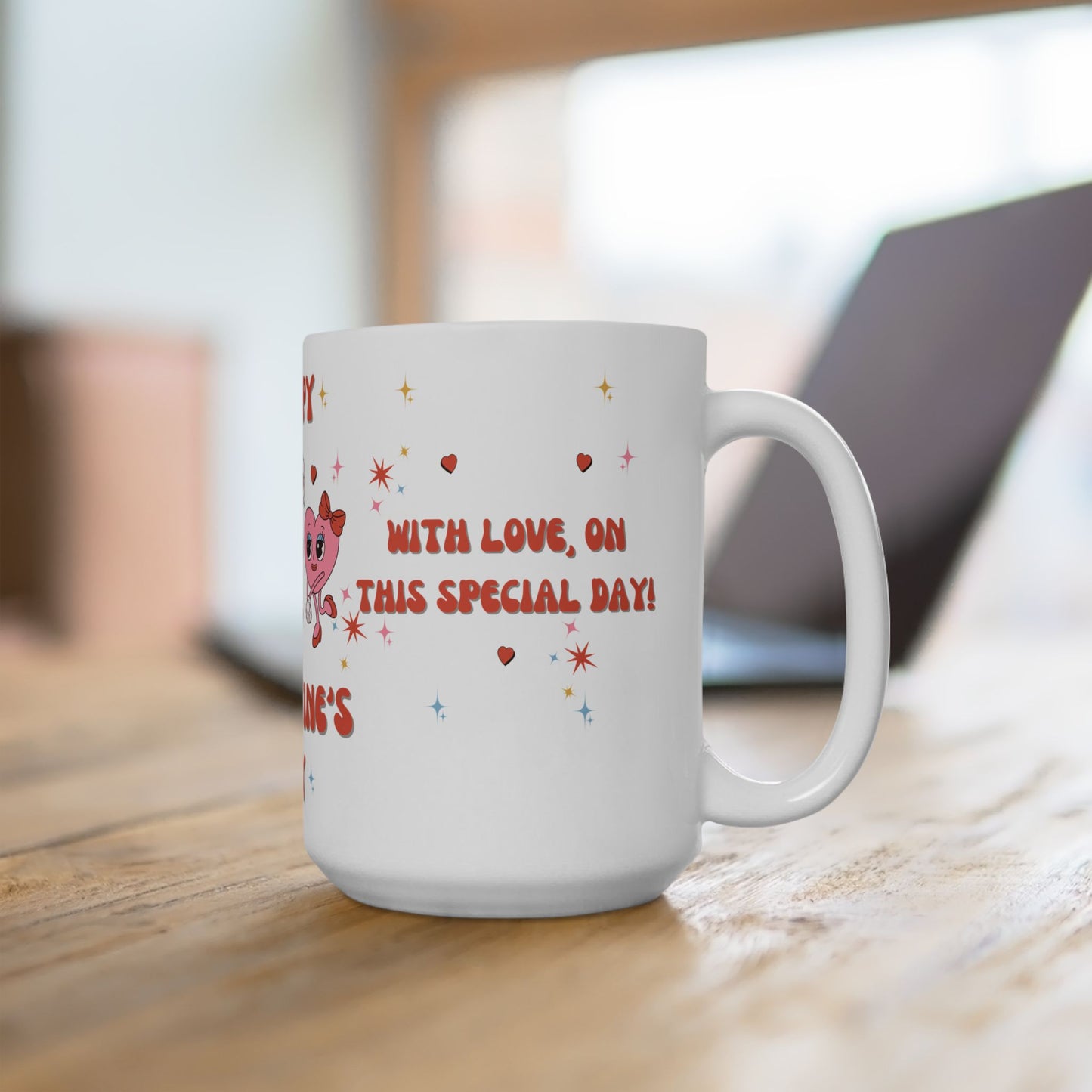 Happy Valentine's Day - Ceramic Mug, (11oz, 15oz) - 11501