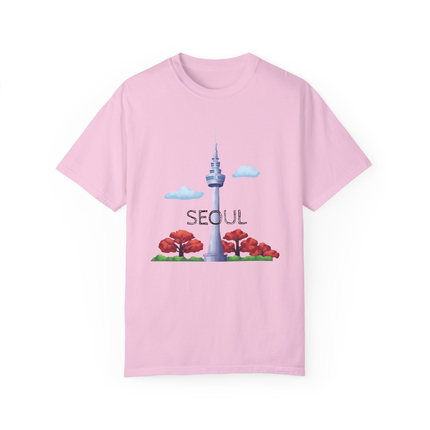 Seoul Skyline Unisex T-Shirt - Casual Travel Tee - 12046