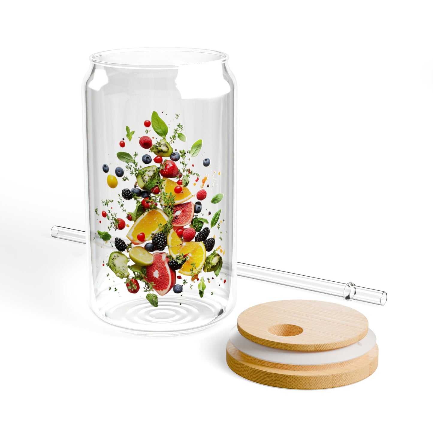 Fruits: The Ultimate Snack,  Customizable - Sipper Glass, 16oz - 10796