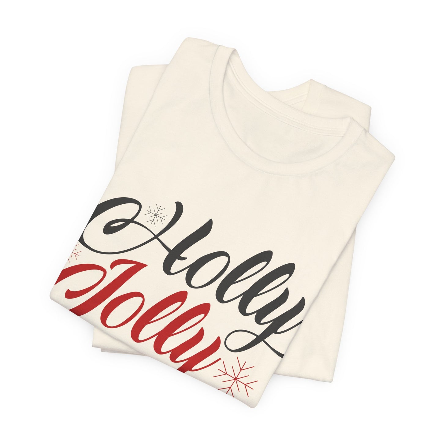 Christmas: Hollly Jolly - Unisex Jersey Short Sleeve Tee