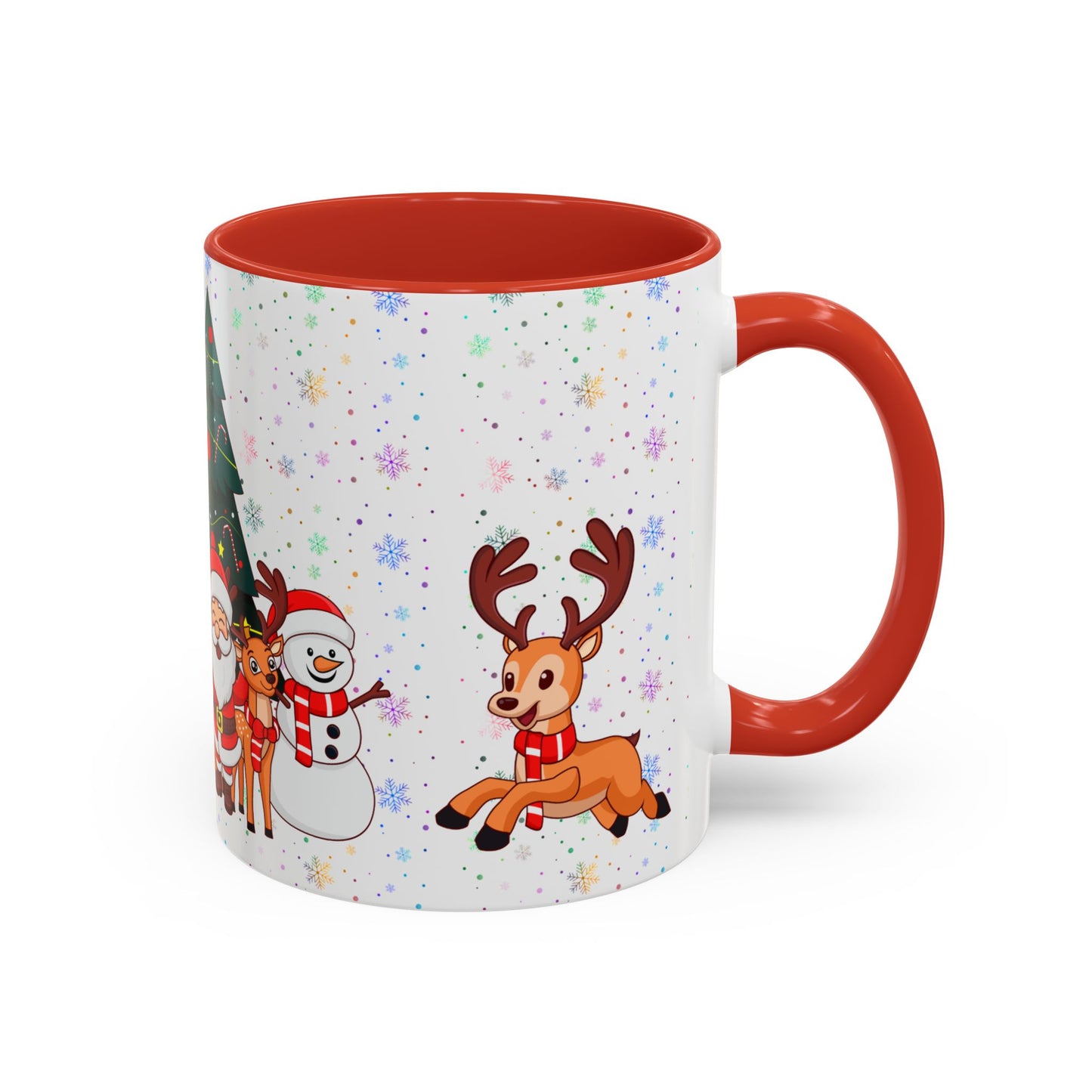 Christmas Party,  Santa,  Snowman, & Reindeer -  Accent Coffee Mug (11, 15oz) - 10428