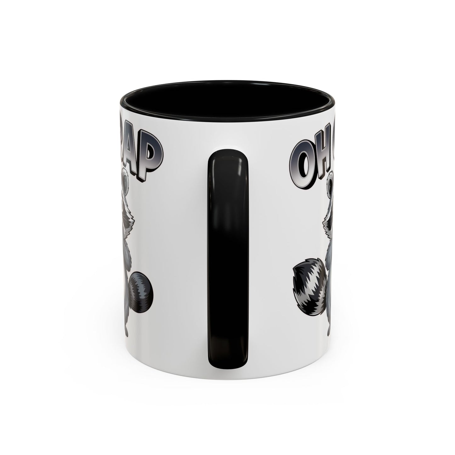 Oh Crap Raccoon Mug – Funny Cute Trash Panda Coffee Mug Gift  (11/15oz) - 14863