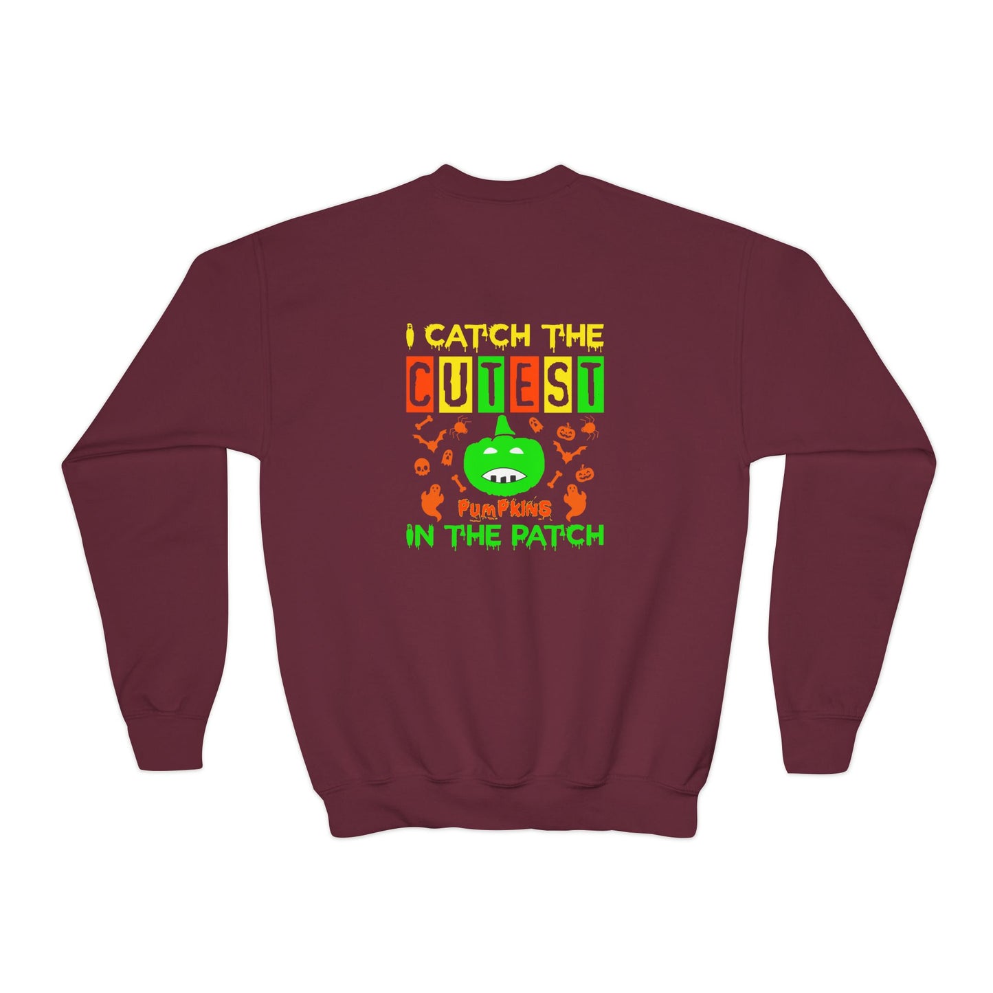 I Catch The Cutest Pumpkins In The Patch  - Youth Crewneck Sweatshirt