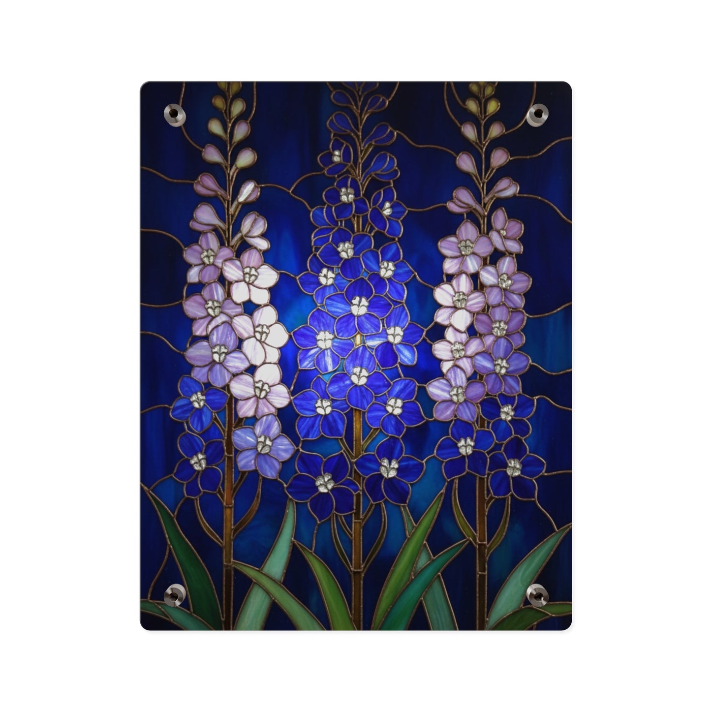Larkspur Floral Acrylic Wall Art — 14605