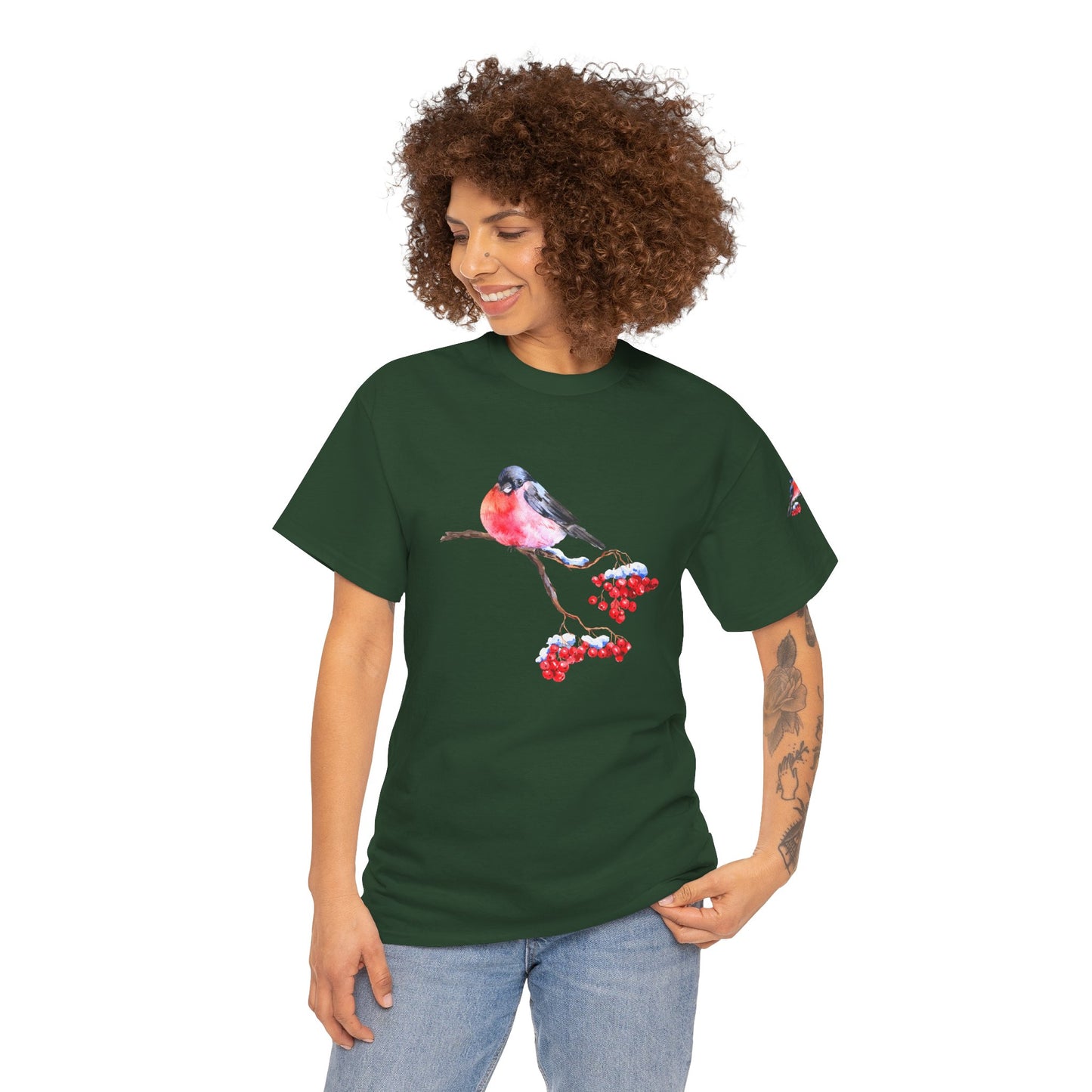 Bird & Cherry - Unisex Heavy Cotton Tee - 10345