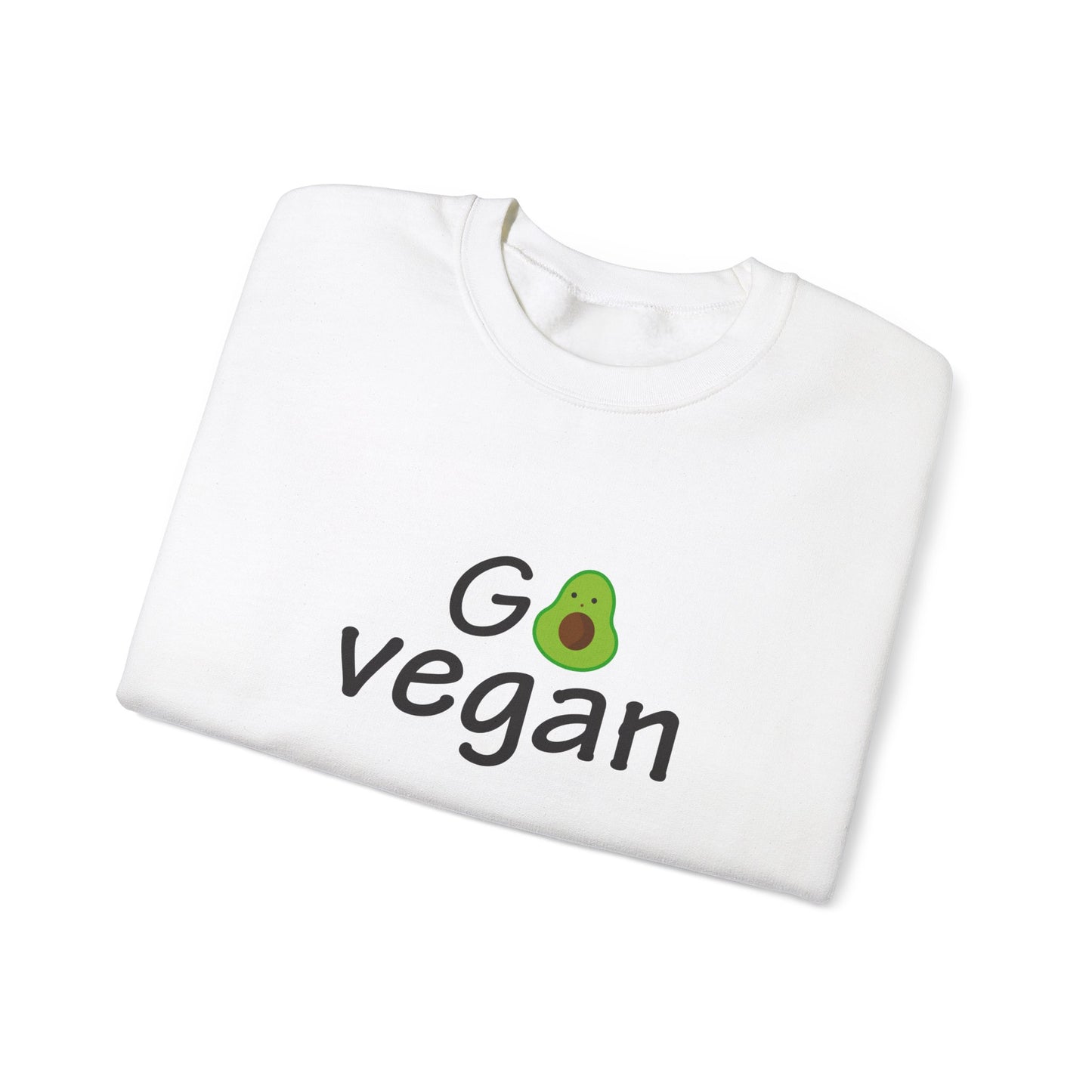 Go Vegan - Unisex Heavy Blend™ Crewneck Sweatshirt