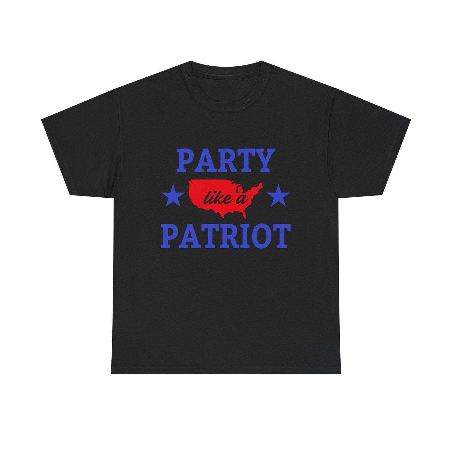 Patriotic Party Tee - Celebrate Independence, Fun Gatherings, BBQs, Gift for Patriots, Unisex Heavy Cotton T-shirt - 13732