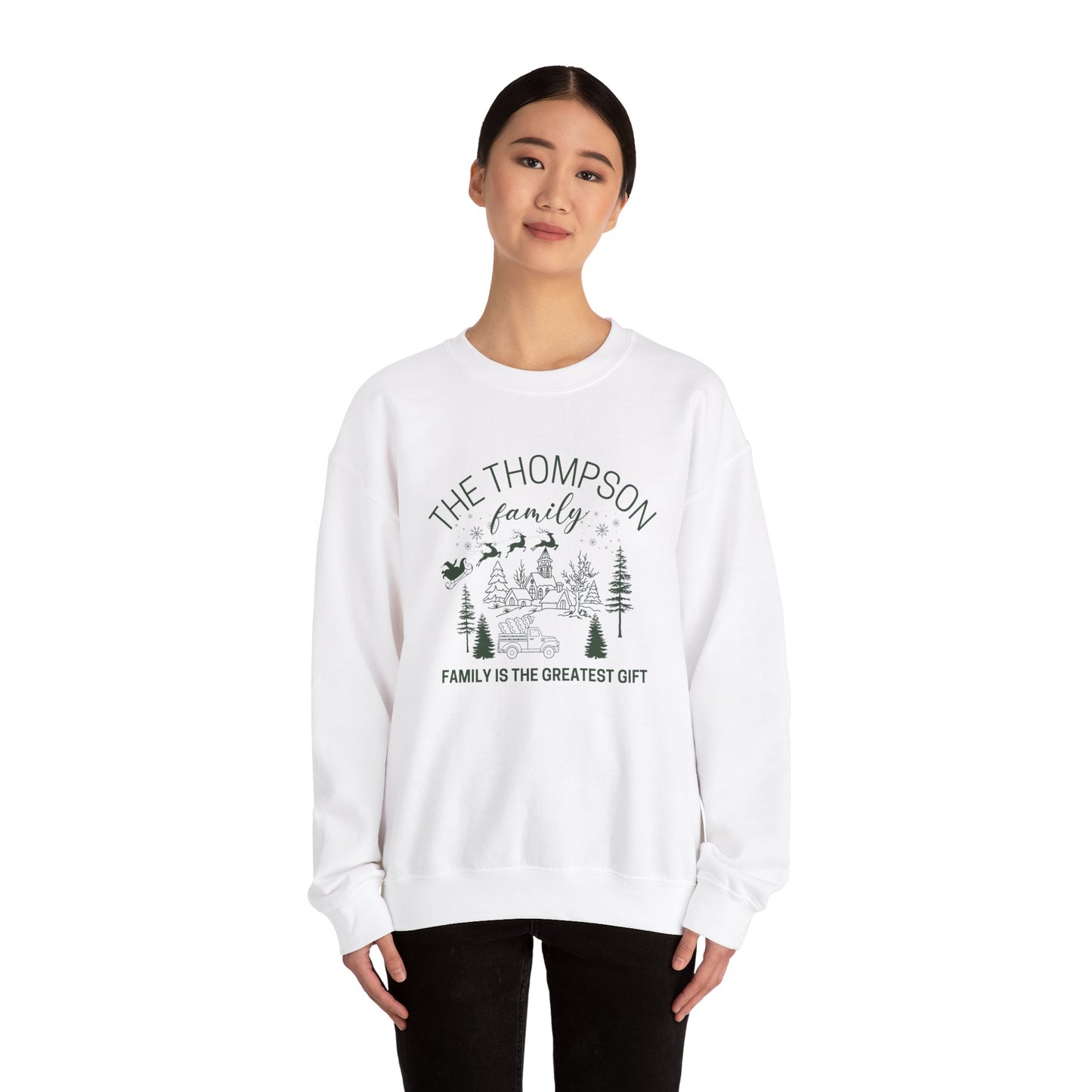 The Thompson Family, Customizable  - Unisex Heavy Blend™ Crewneck Sweatshirt