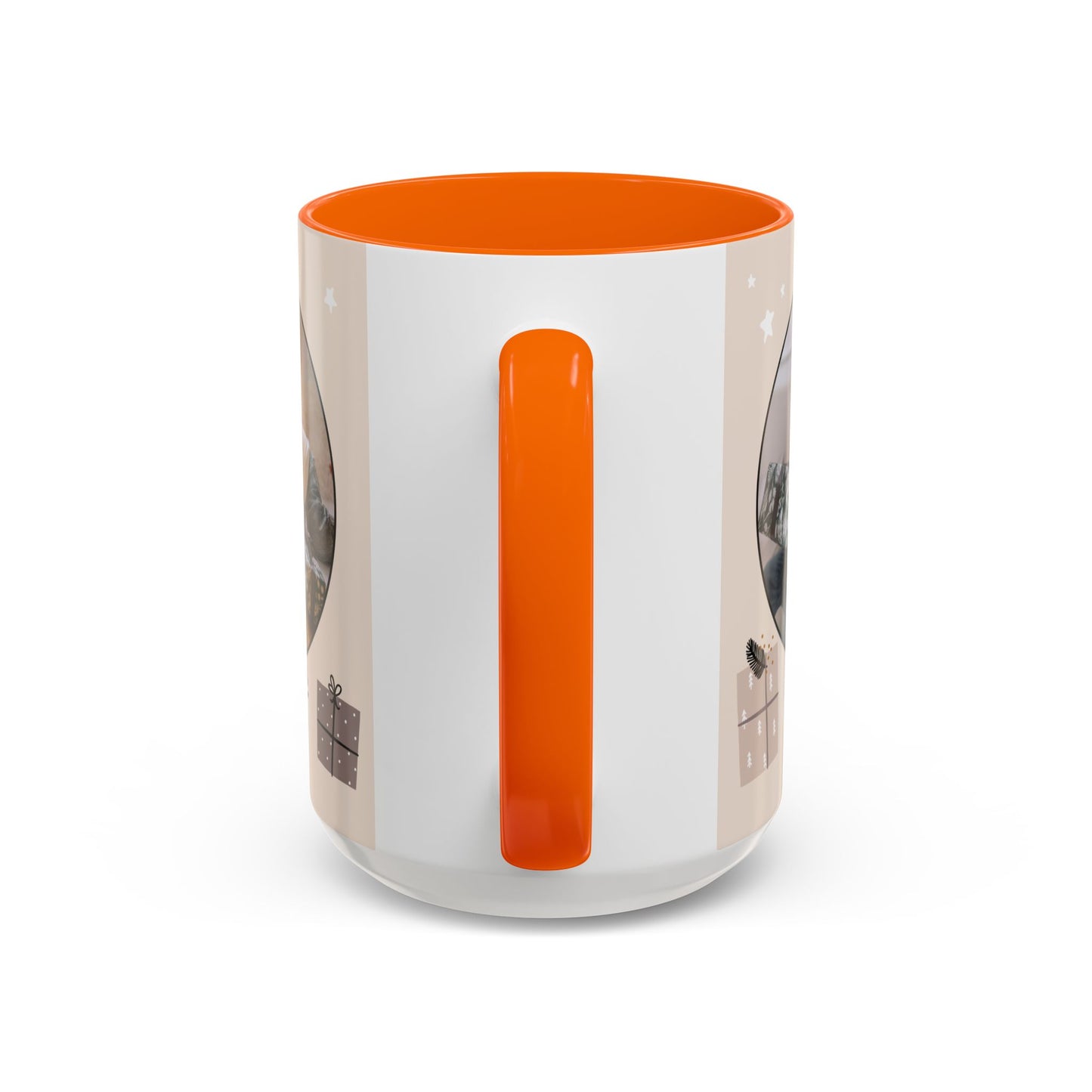 My First Christmas, Customizable - Accent Coffee Mug (11, 15oz) - 10860