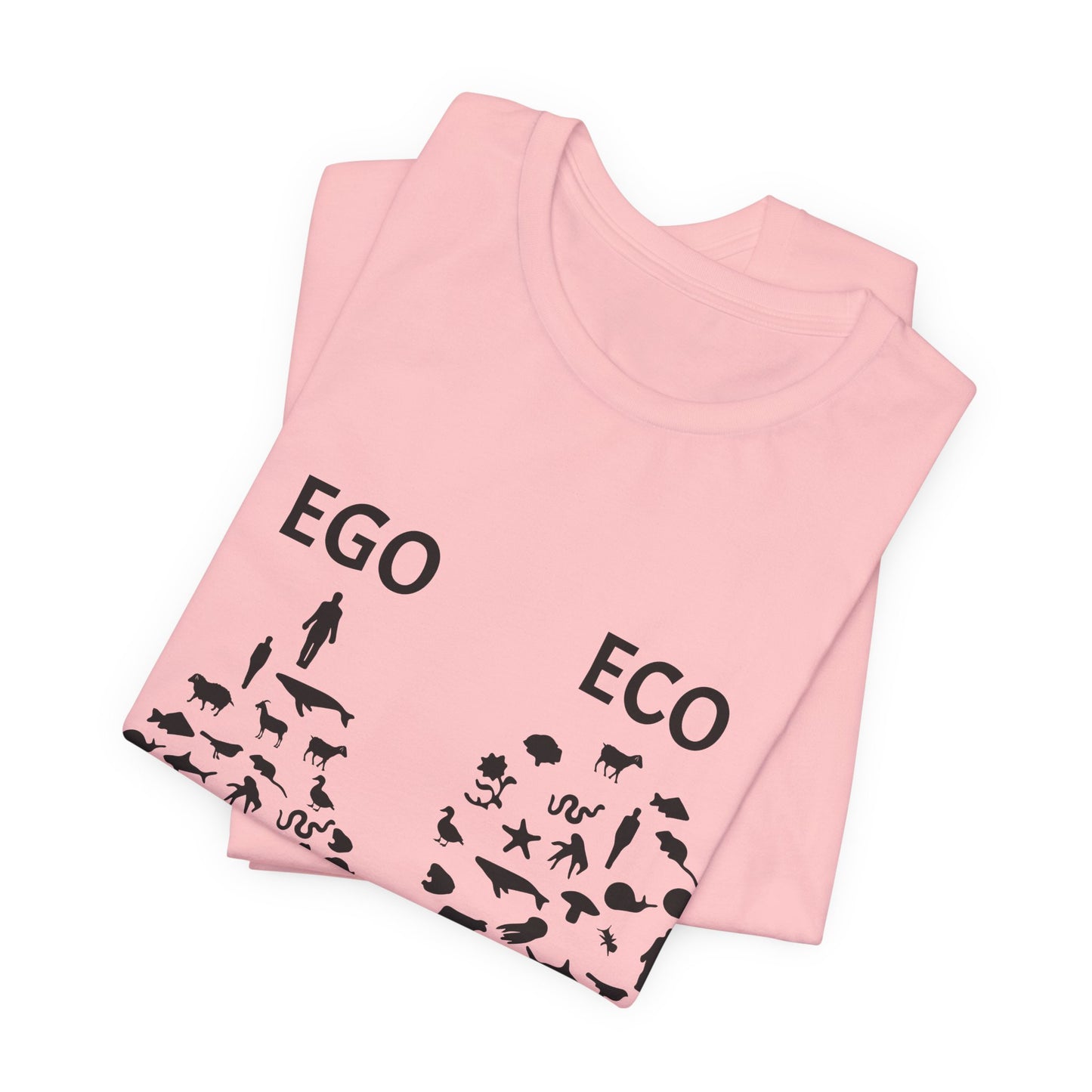 Vegan: Ego vs Eco - Unisex Jersey Short Sleeve Tee - 12368