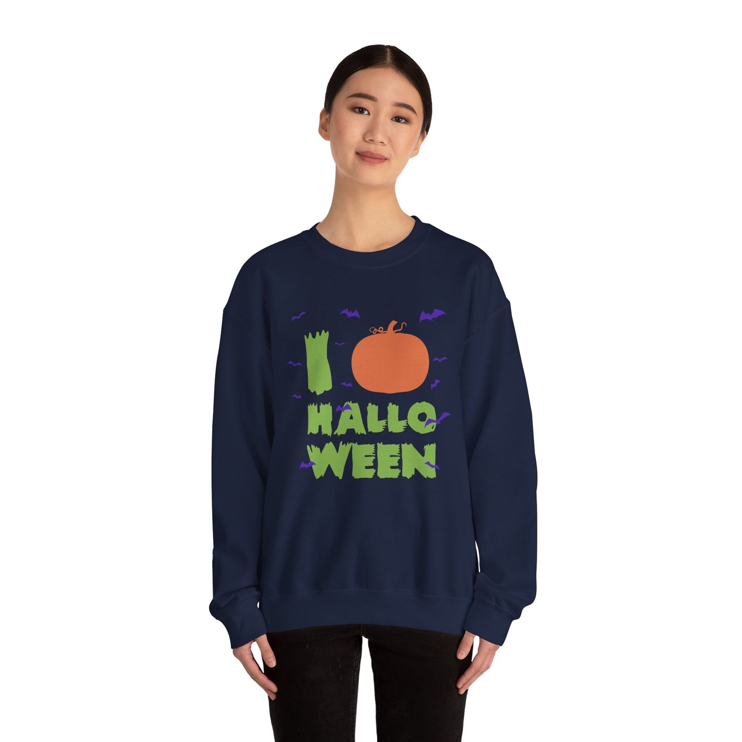 I Love Halloween - Unisex Heavy Blend™ Crewneck Sweatshirt - 13807