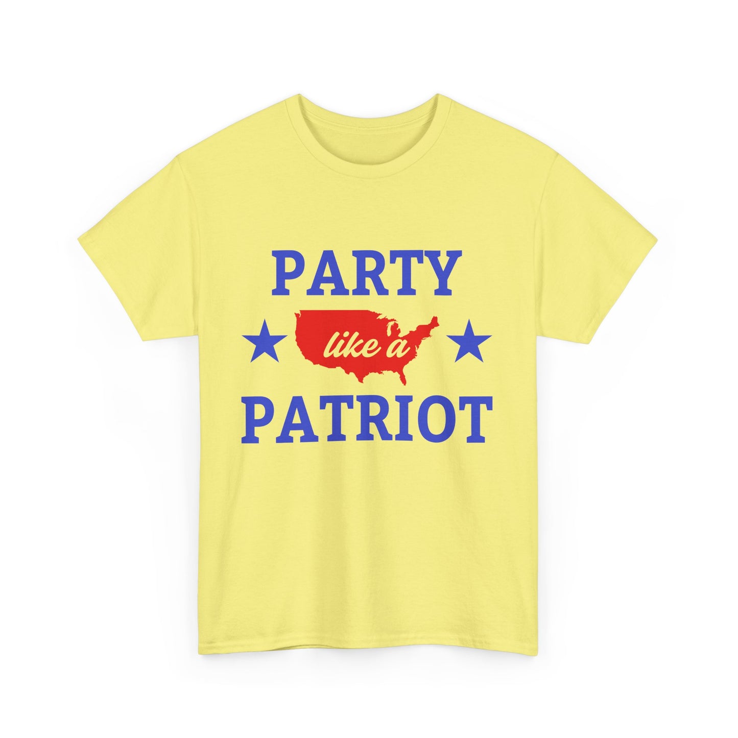 Patriotic Party Tee - Celebrate Independence, Fun Gatherings, BBQs, Gift for Patriots, Unisex Heavy Cotton T-shirt - 13732