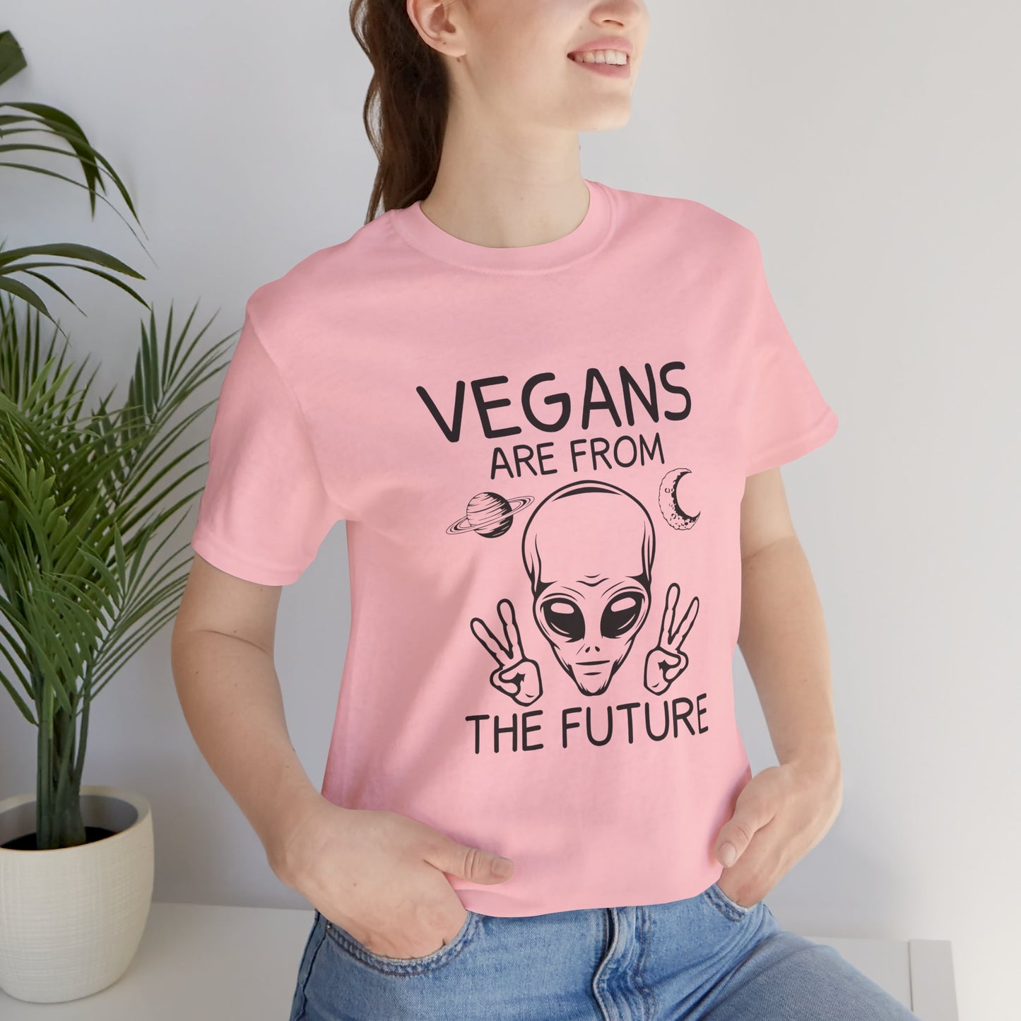 Vegan Are From The Future - Unisex Jersey Short Sleeve Tee - 12374