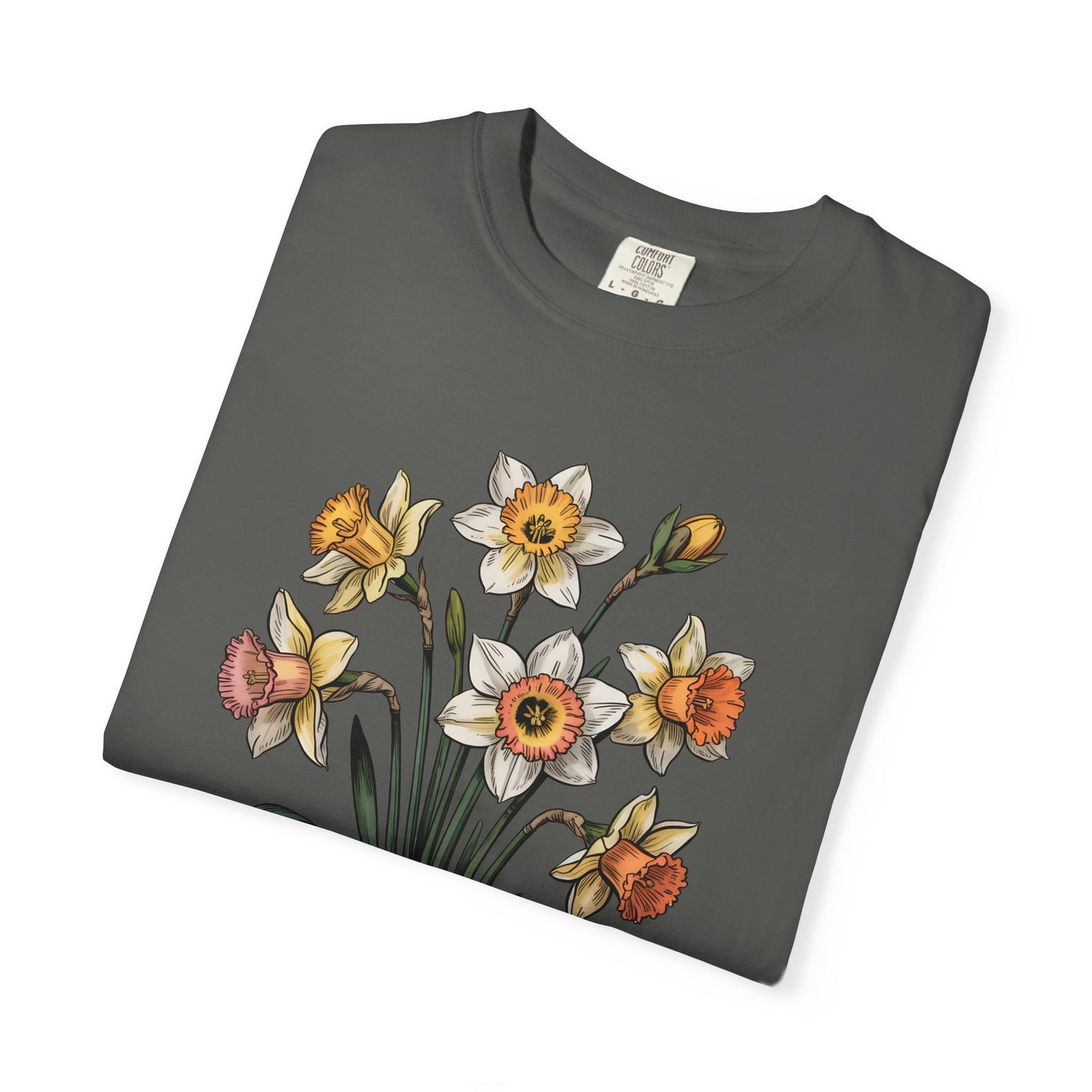 March Birth Flower Shirt – Daffodil Floral Graphic Tee, March Birthday Gift for Her - 14798
