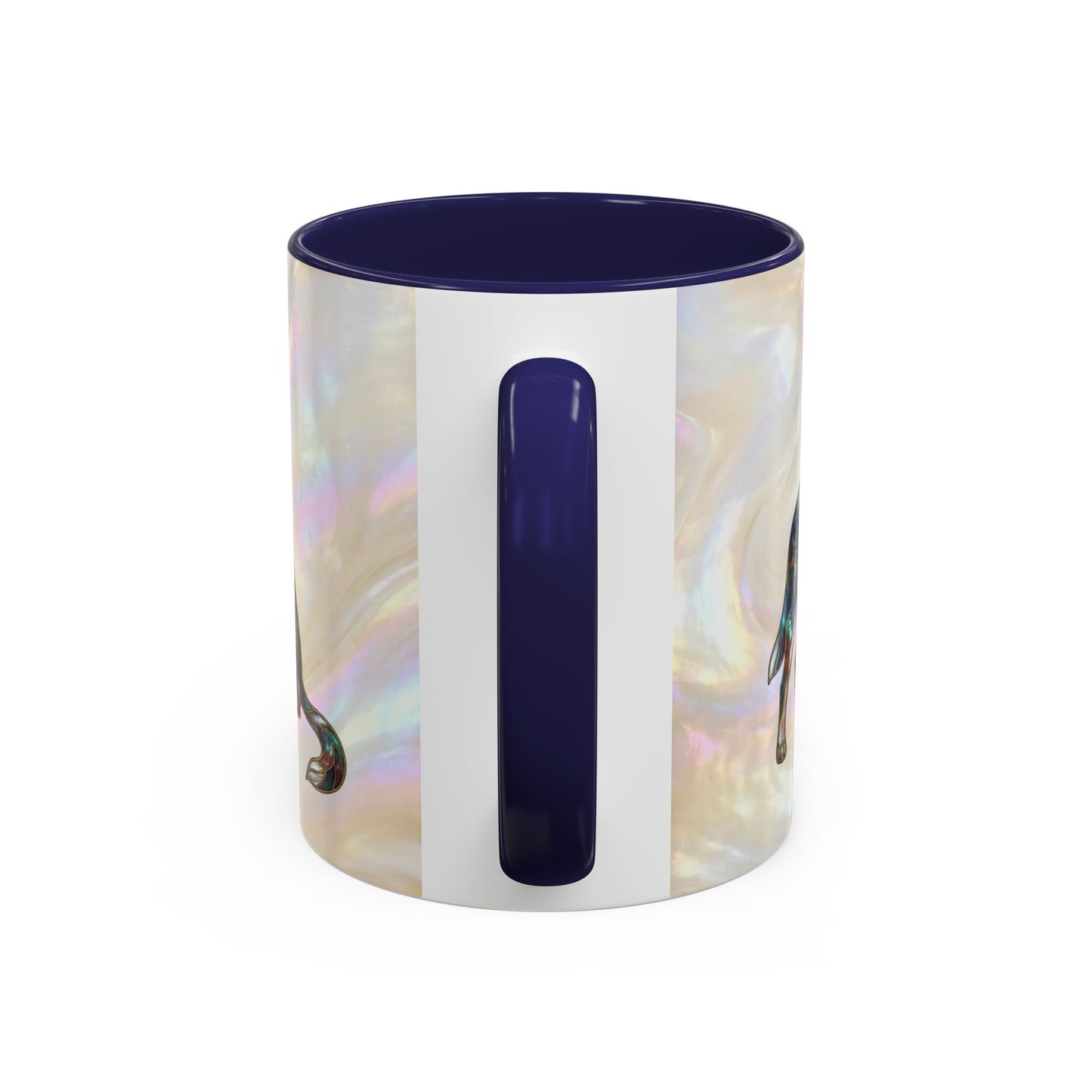 Australian Cattle Dog Accent Mug — Stained Glass Design (11/15oz) - 14613