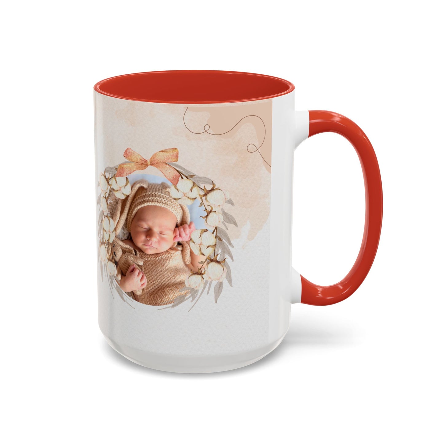 Oh Baby, Samira's Baby Shower, Customizable - Accent Coffee Mug (11, 15oz) - 10882