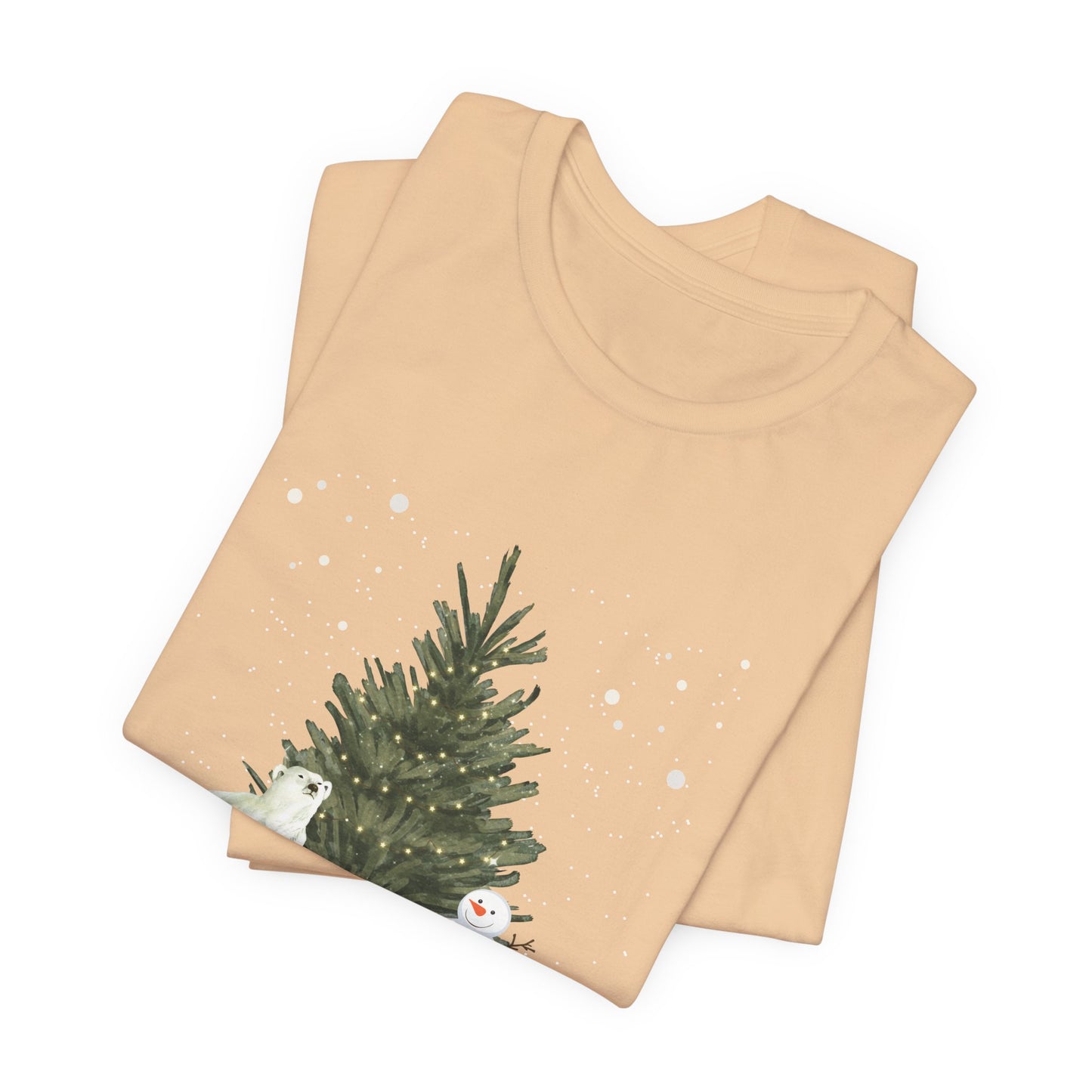 Polar Bear & snowman - Unisex Jersey Short Sleeve Tee - 10021