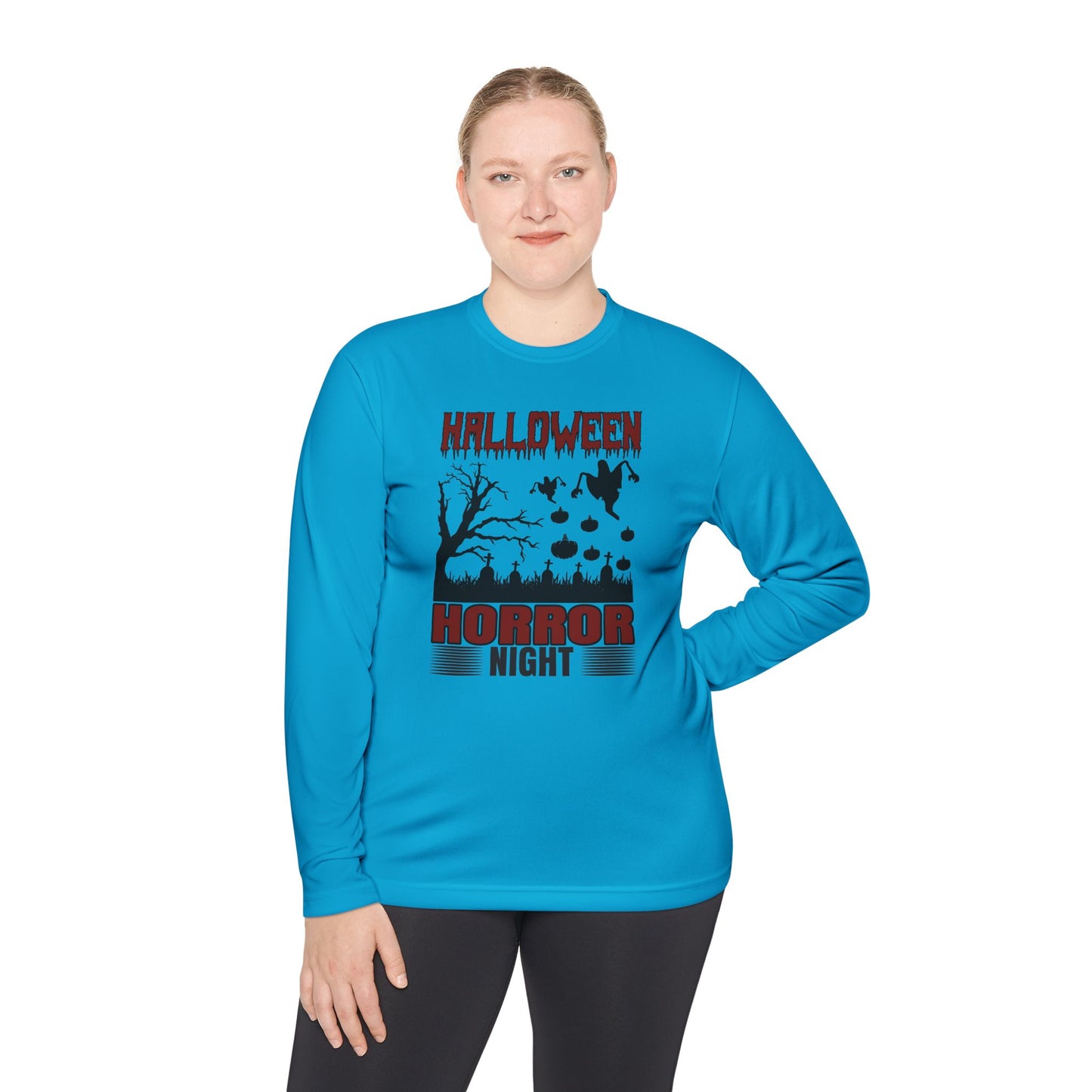 Halloween Horror Night - Unisex Lightweight Long Sleeve Tee - 13904