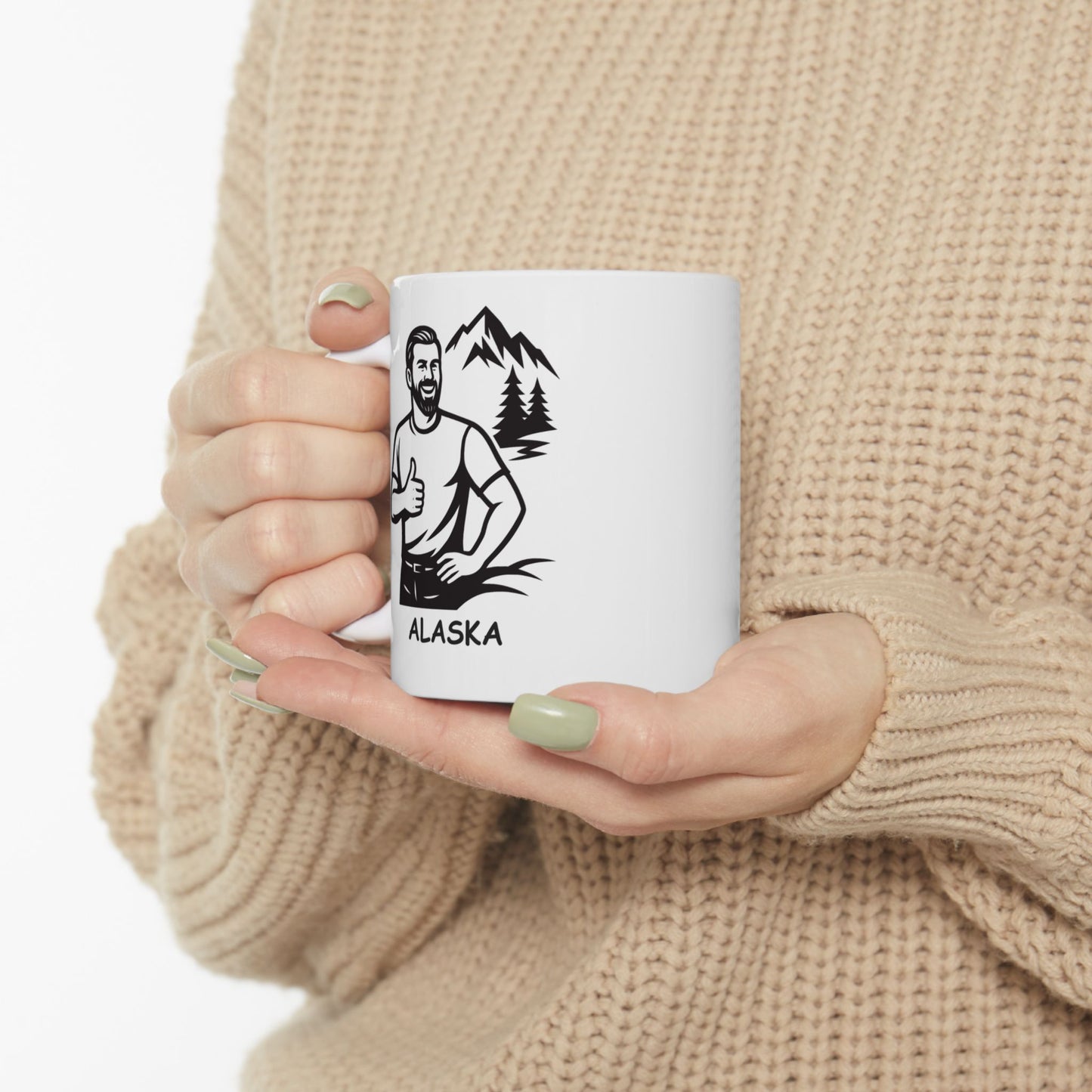 "Alaska: Where the winter is long, and the summer is... oh, wait, summer’s here!" Humor Mug | 11oz, 15oz - 12998