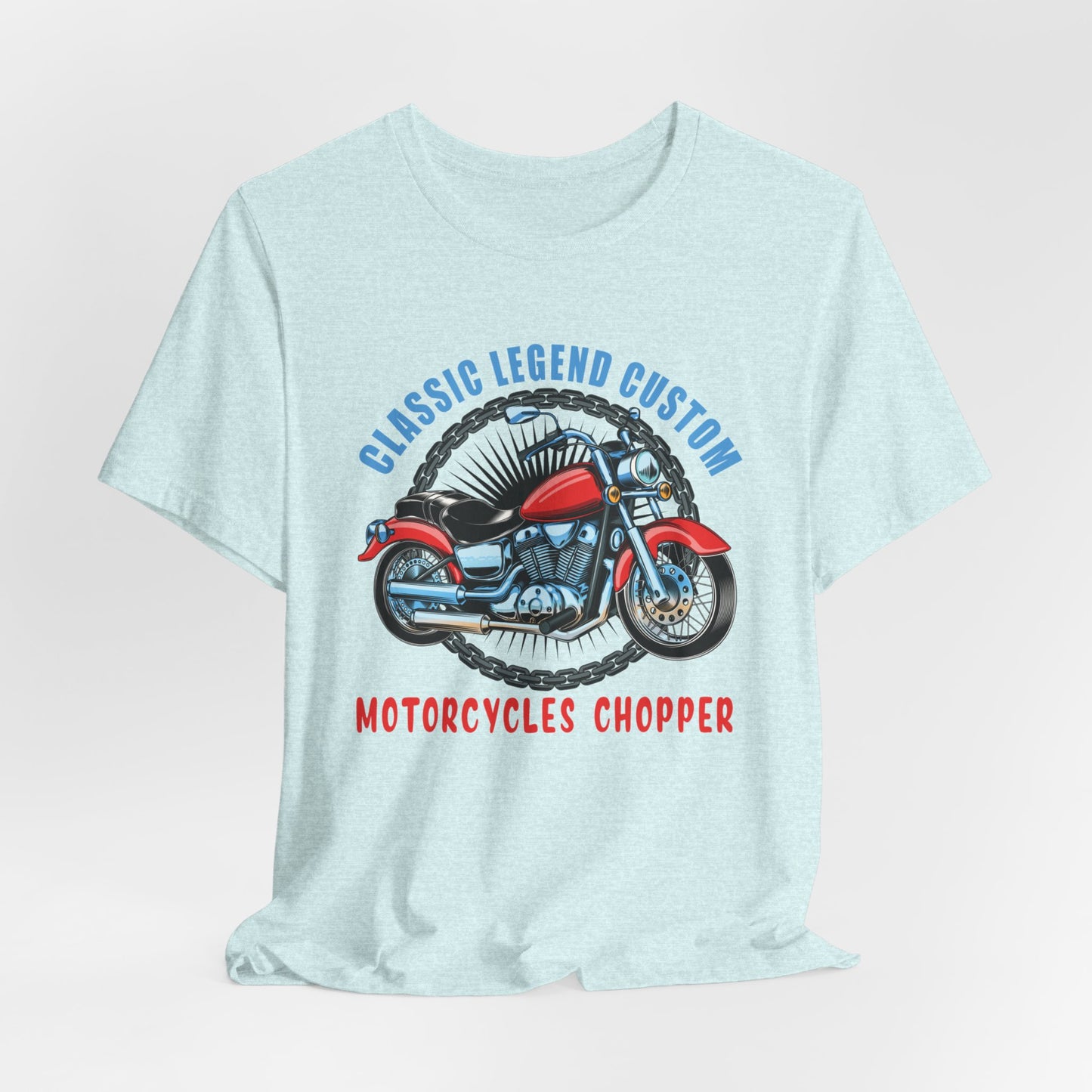 Classic Legend Custom, Motorcycle Chopper - Unisex Jersey Short Sleeve Tee