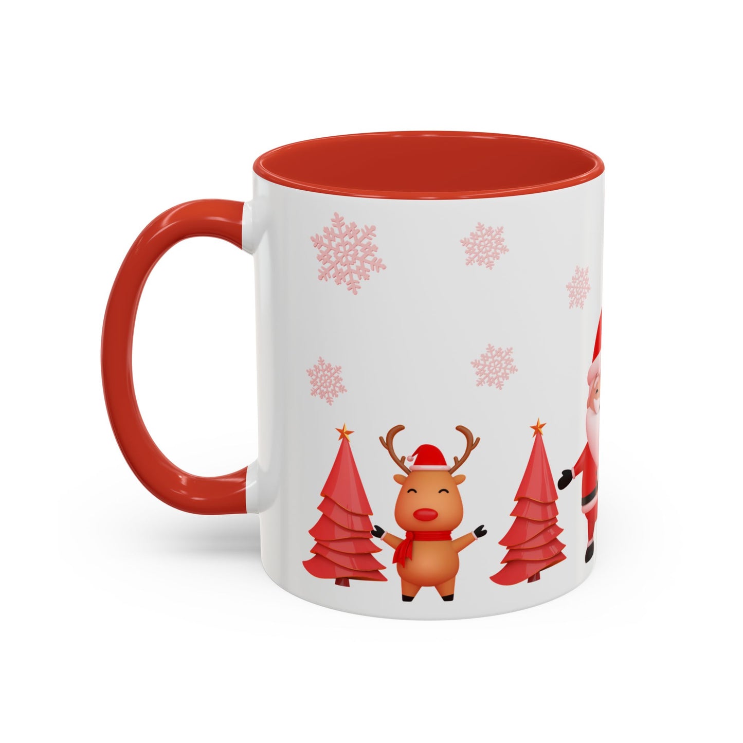 Santa, Snowman & Reindeer - Accent Coffee Mug (11, 15oz) - 10303