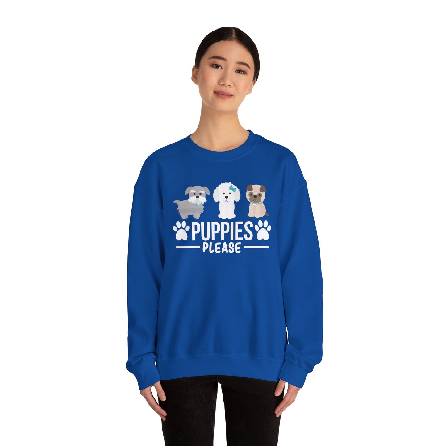 Puppies, Please - Unisex Heavy Blend™ Crewneck Sweatshirt