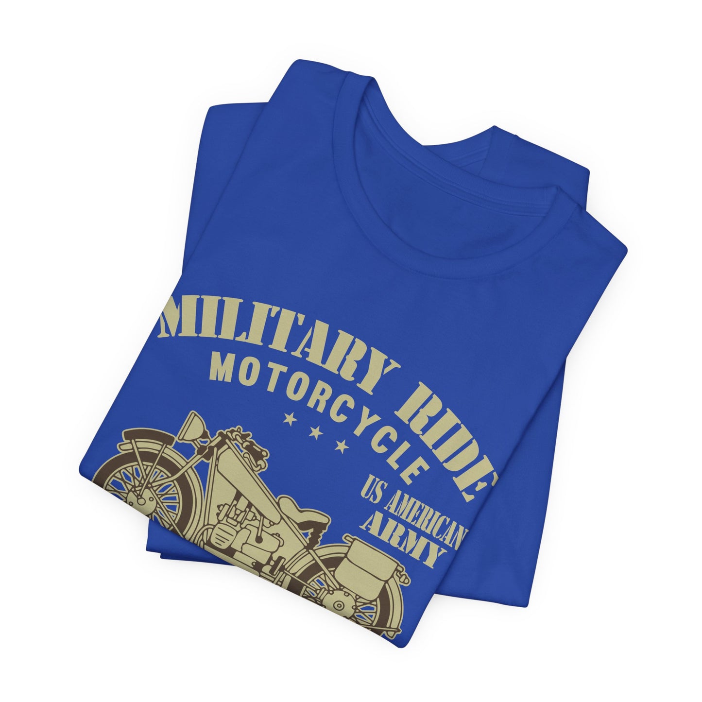 Military Ride Motorcycle - Unisex Jersey Short Sleeve Tee - 13149