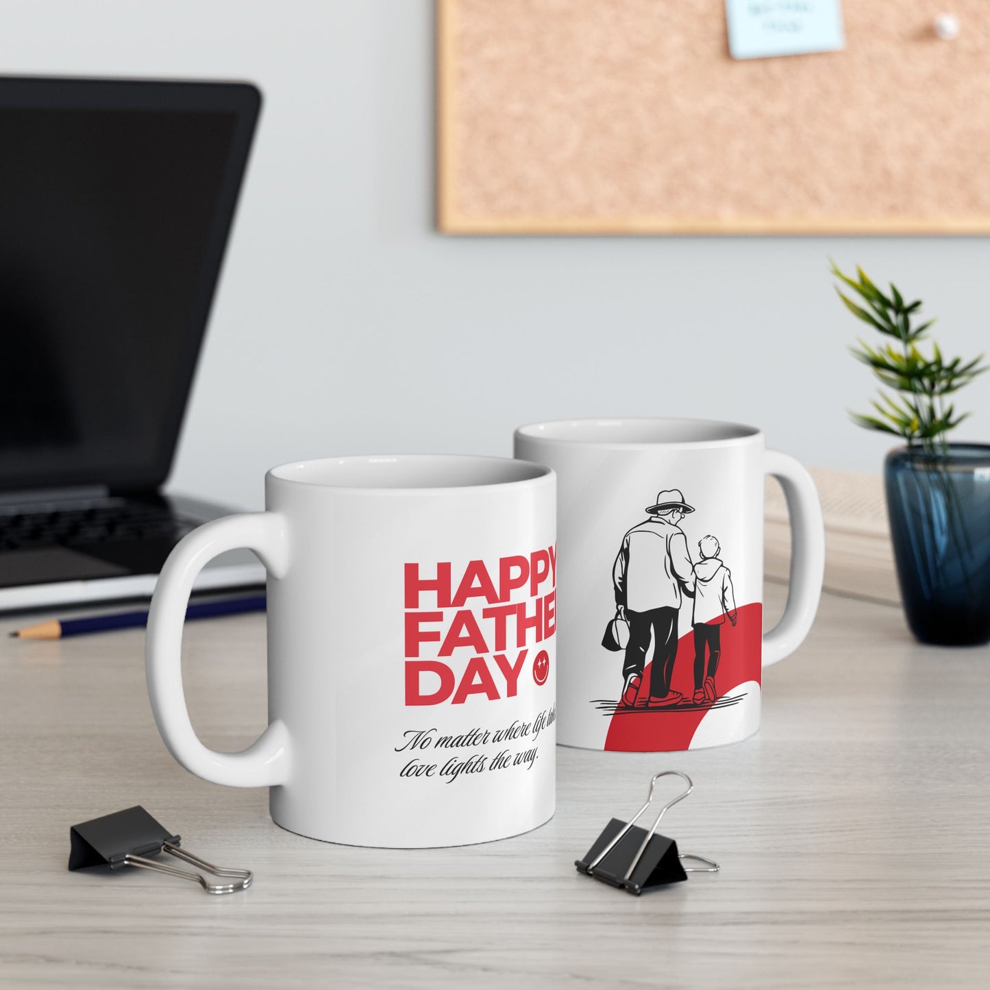 Happy Father's Day Ceramic Mug – Gift for Fathers, Coffee Lover Mug - 14014