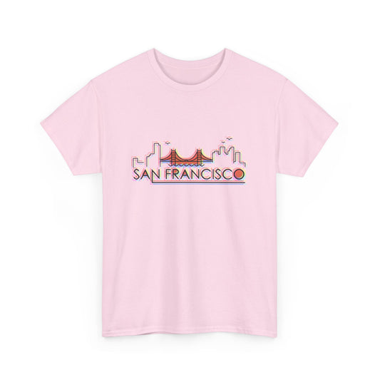 San Francisco Unisex Heavy Cotton Tee - Vibrant City Graphic T-Shirt - 12202