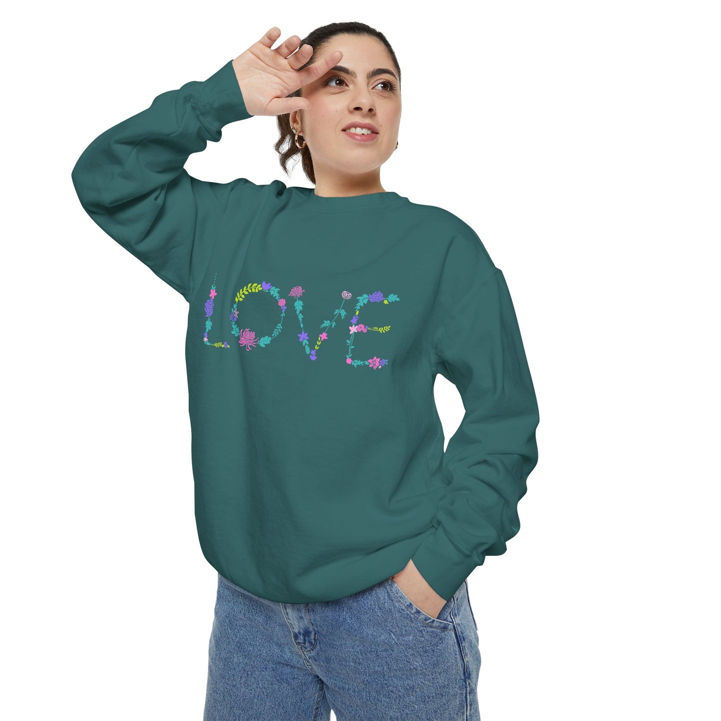 Love - Unisex Garment-Dyed Sweatshirt - 11806