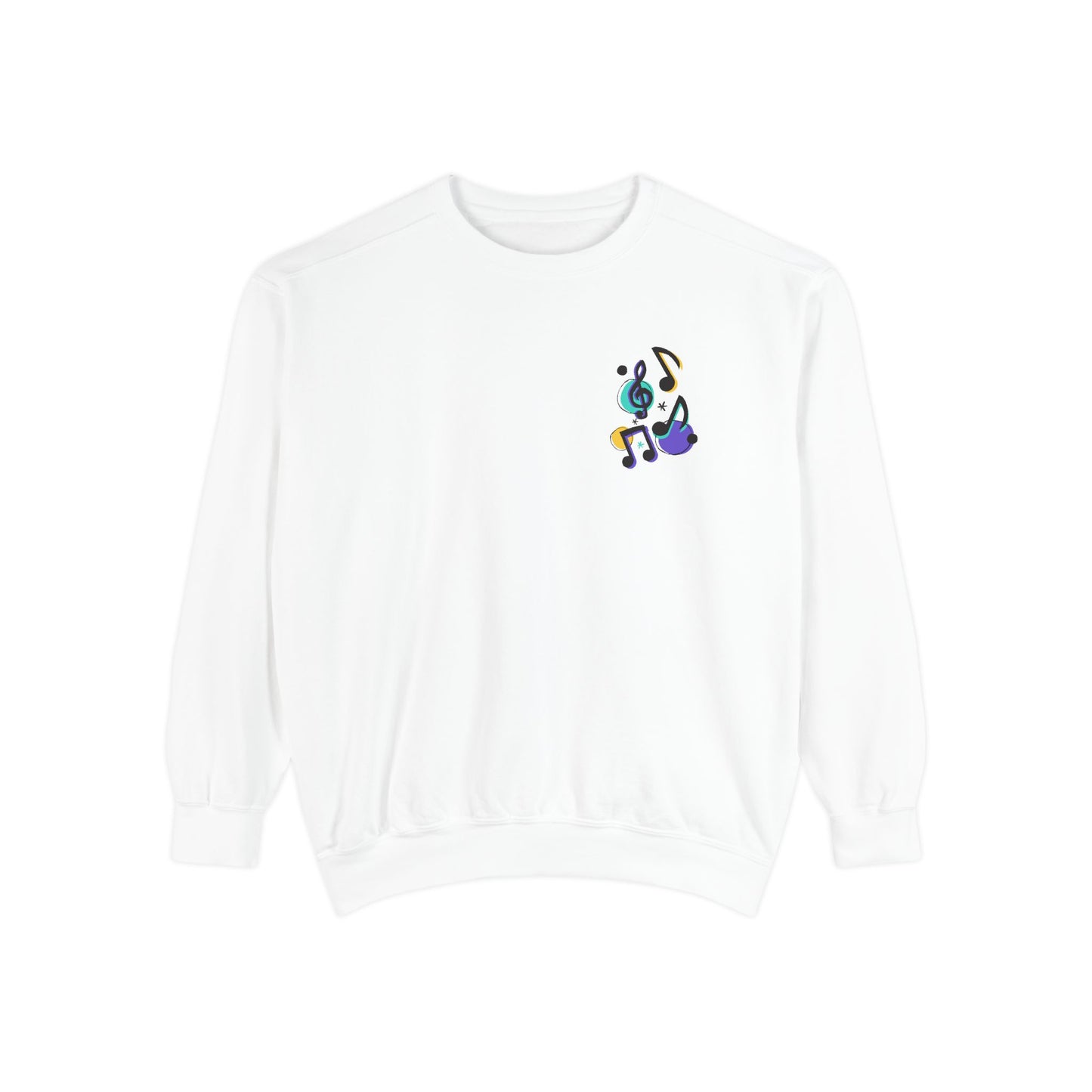 Music Notes - Unisex Garment-Dyed Sweatshirt - 11247