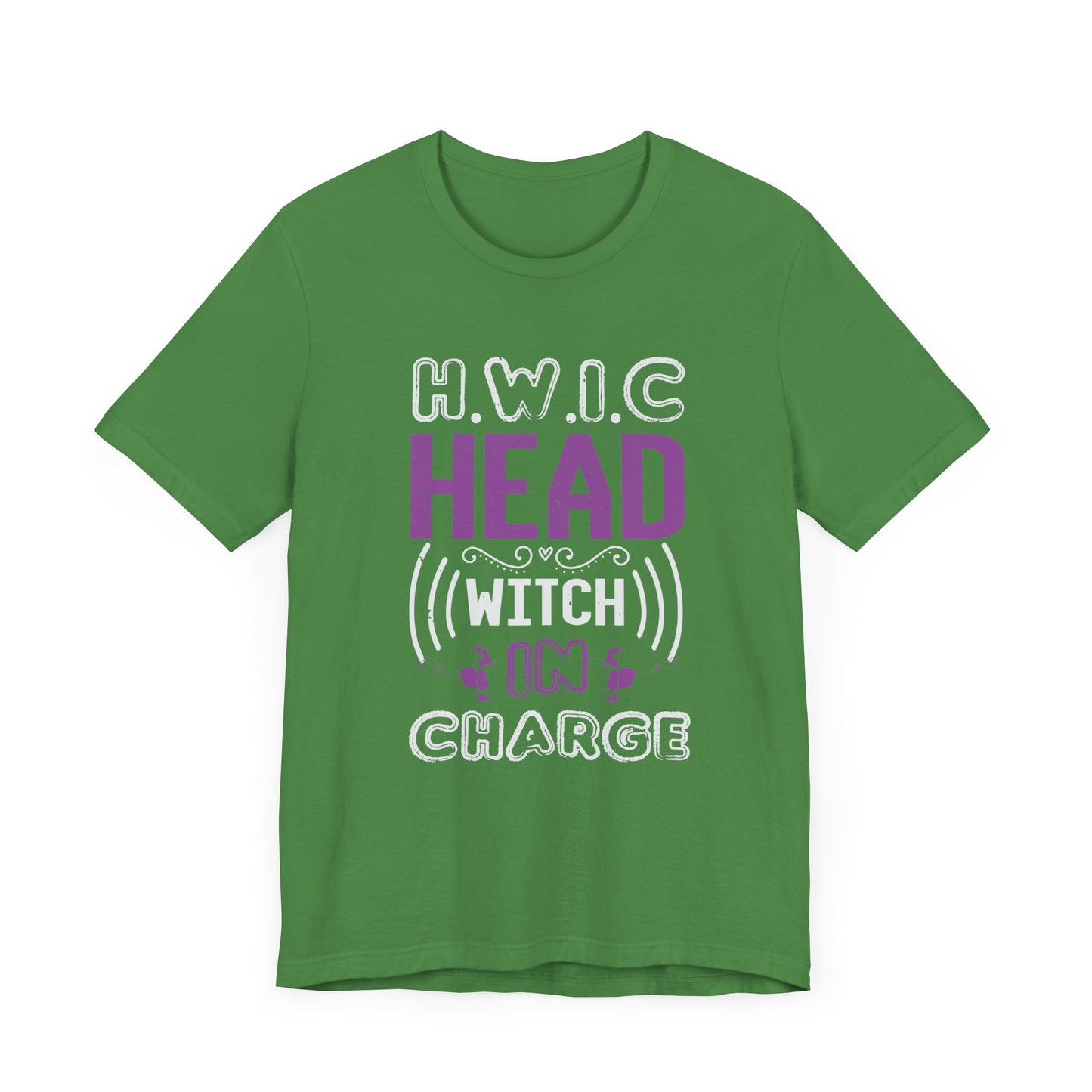 H.W.I.C. (Head Witch in Charge) - Unisex Jersey Short Sleeve Tee